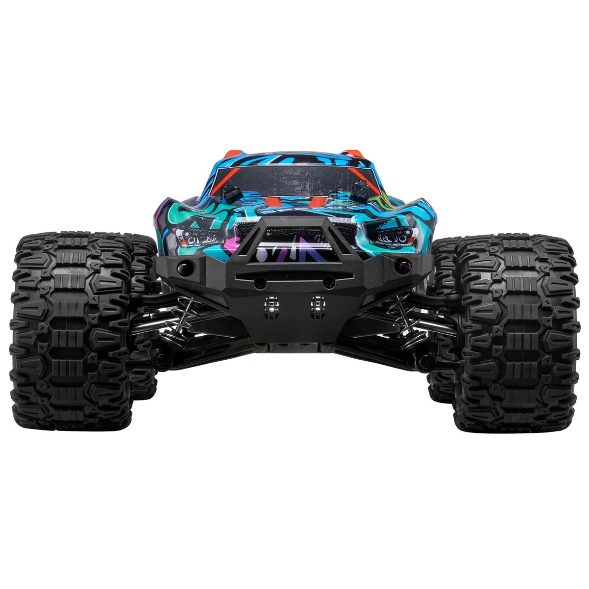 Remote Control Car, 1:14 Scale RC Car for Kids, All Terrain 4WD Off-Road Truck with 1 Extra Car Shell, 45° Wheelie & Adjustable Speed, 42 km/h Hobby RC Car Toy, for 8+ Year Boys Girls