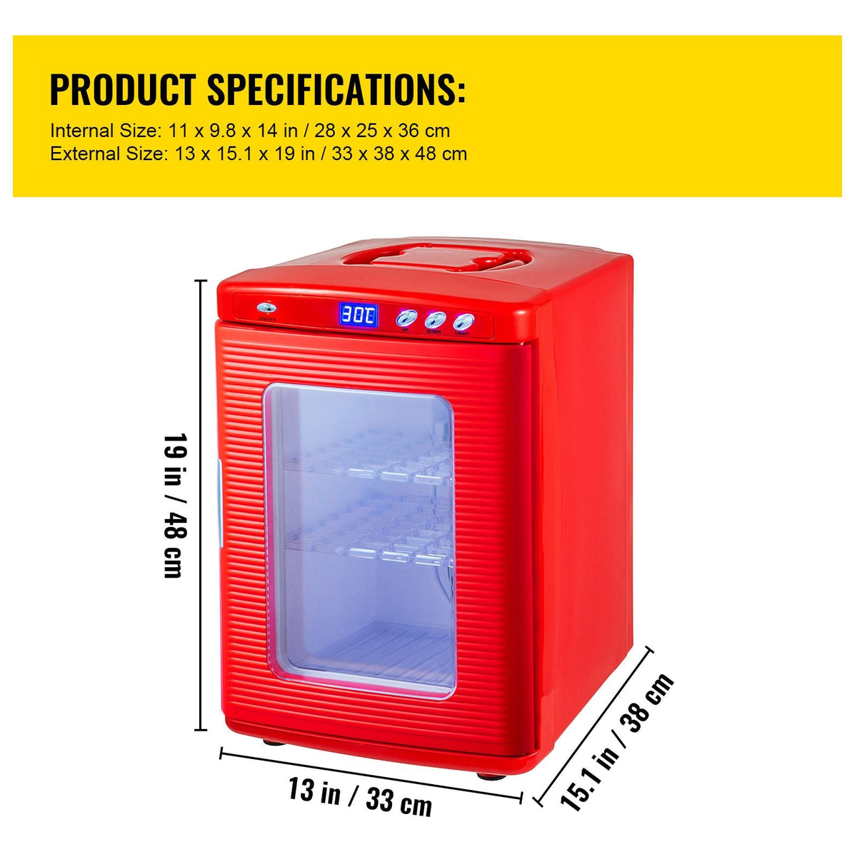 Reptile Incubator 25L Digital Egg Incubator 5-42 Celsius for Small Reptiles
