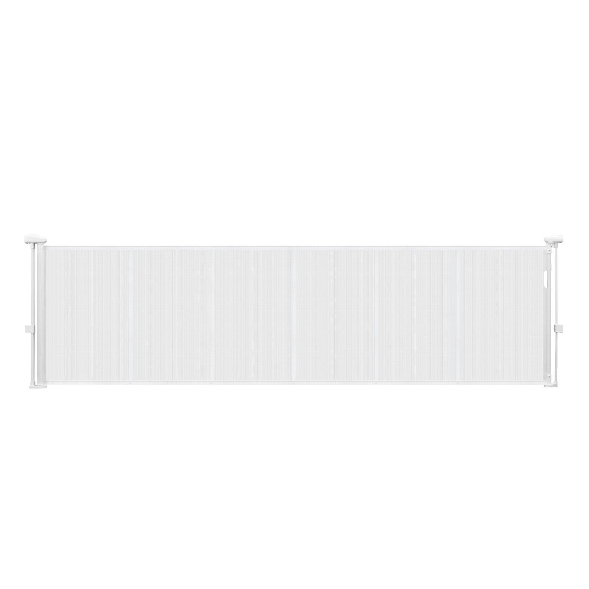 Retractable Baby Gate, 34 inch Tall, Extends up to 110 inch Wide, Retractable Gate for Kids or Pets, Mesh Material, Easy to Install for Indoor Stairs, Doorways, Hallways, Playrooms, White
