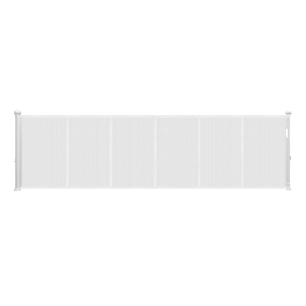 Retractable Baby Gate, 34 inch Tall, Extends up to 110 inch Wide, Retractable Gate for Kids or Pets, Mesh Material, Easy to Install for Indoor Stairs, Doorways, Hallways, Playrooms, White