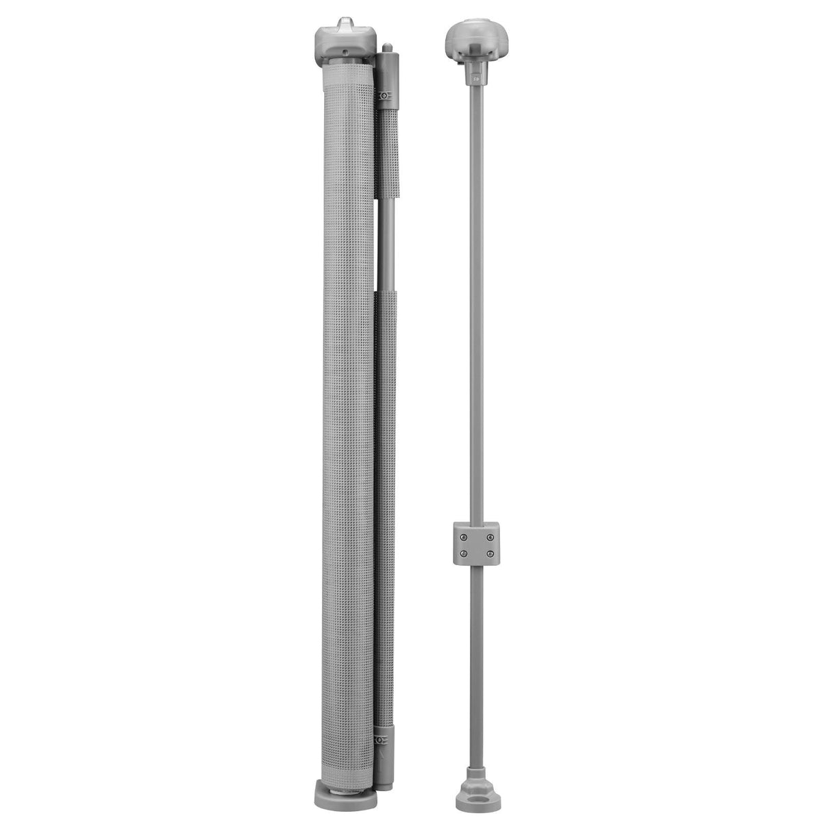 Retractable Baby Gate, 34 inch Tall, Extends up to 55 inch Wide, Retractable Gate for Kids or Pets, Mesh Material, Easy to Install for Indoor Stairs, Doorways, Hallways, Playrooms, Gray