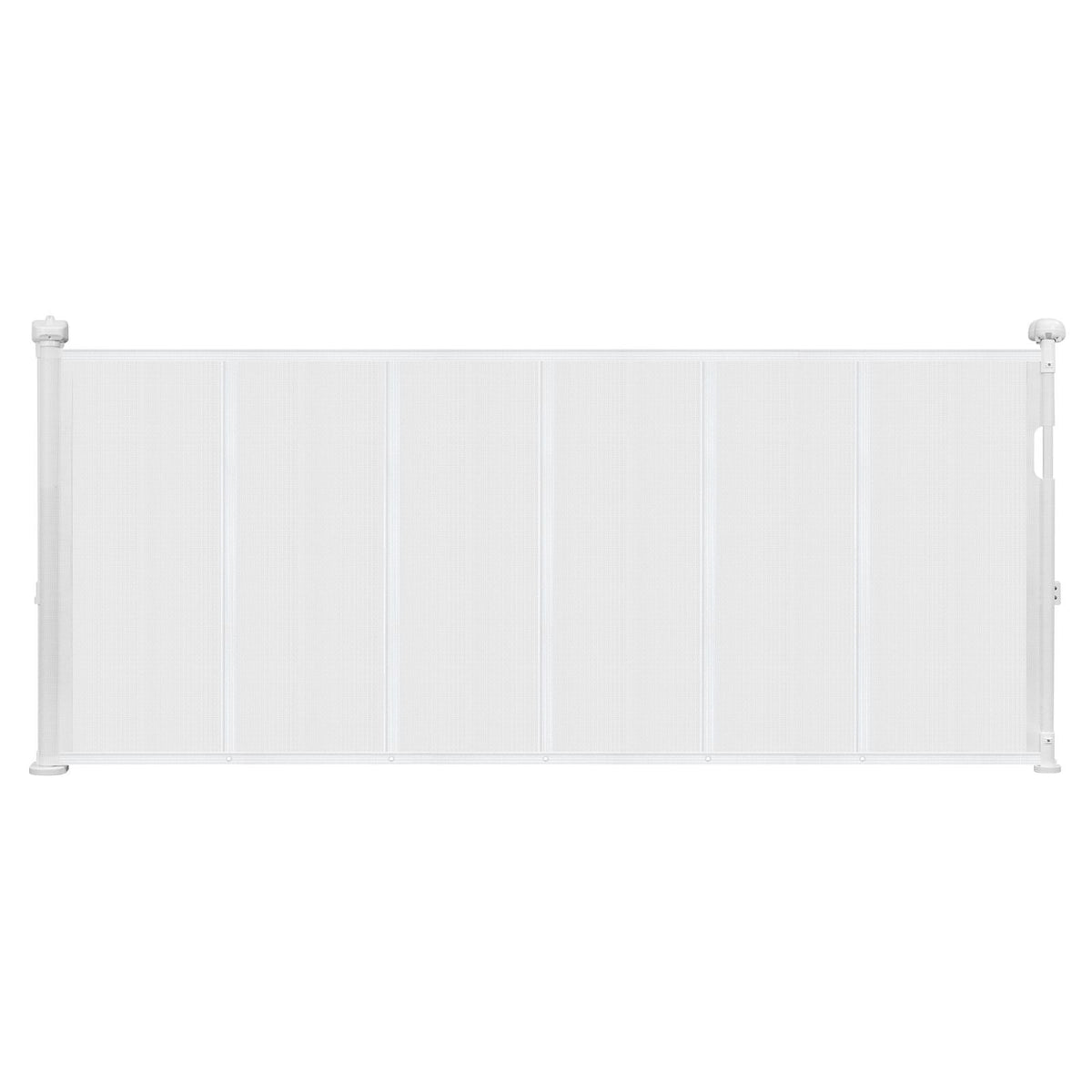Retractable Baby Gate, 34 inch Tall, Extends up to 71 inch Wide, Retractable Gate for Kids or Pets, Mesh Material, Easy to Install for Indoor Stairs, Doorways, Hallways, Playrooms, White