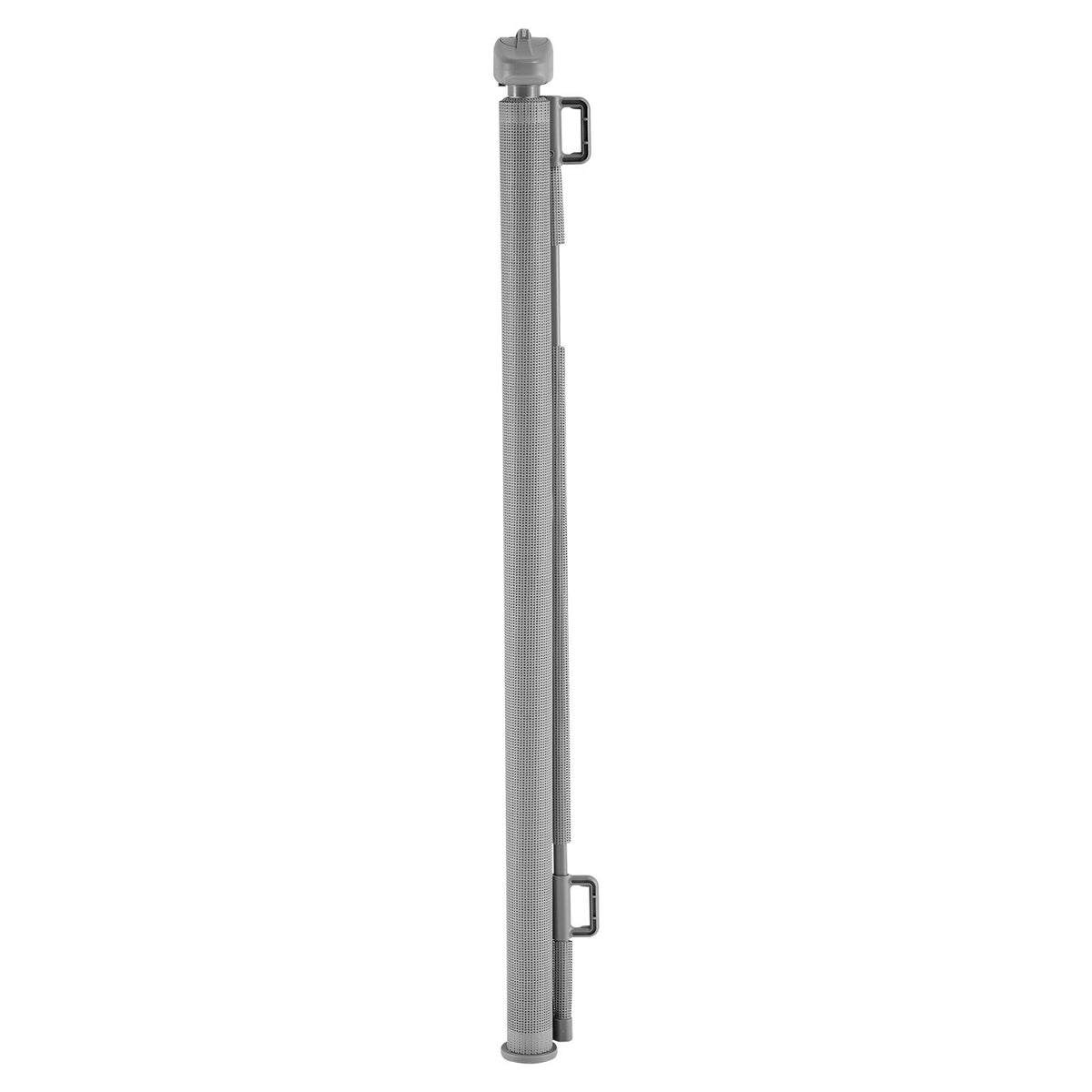 Retractable Baby Gate, Extends to 57 inch Wide, 38.5 inch Tall, with Security Lock, Easy to Use, Walk Through Without Tripping, Mesh Dog Gate for Stairs, Hallways, Indoor/Outdoor, Gray
