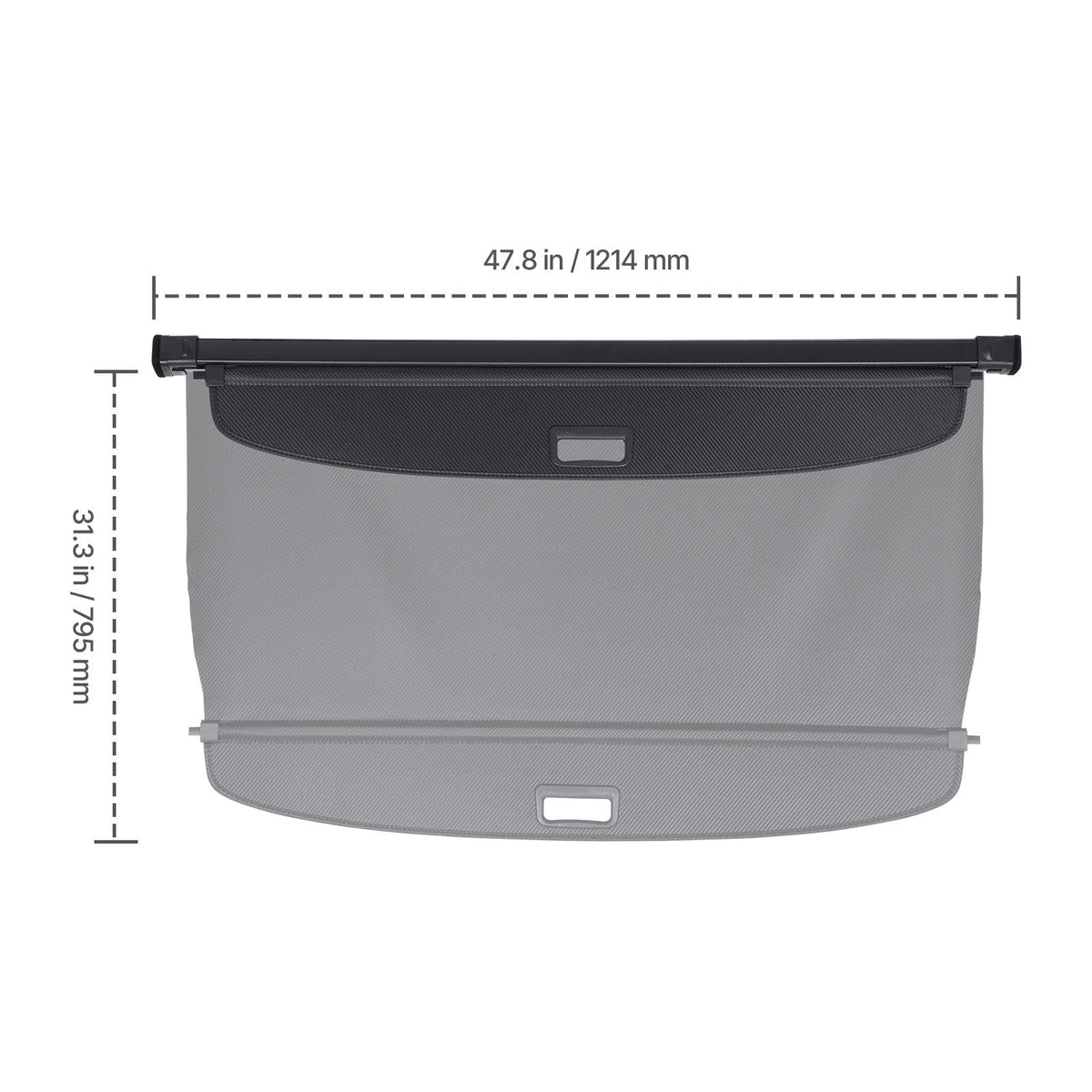 Retractable Cargo Cover, Upgraded Carbon Fiber Texture Trunk Cover, Anti-Peeping Luggage Privacy Shield, Easy Installation Security Shade Car Accessories, for Toyota RAV4 2019-2025 5-Seater