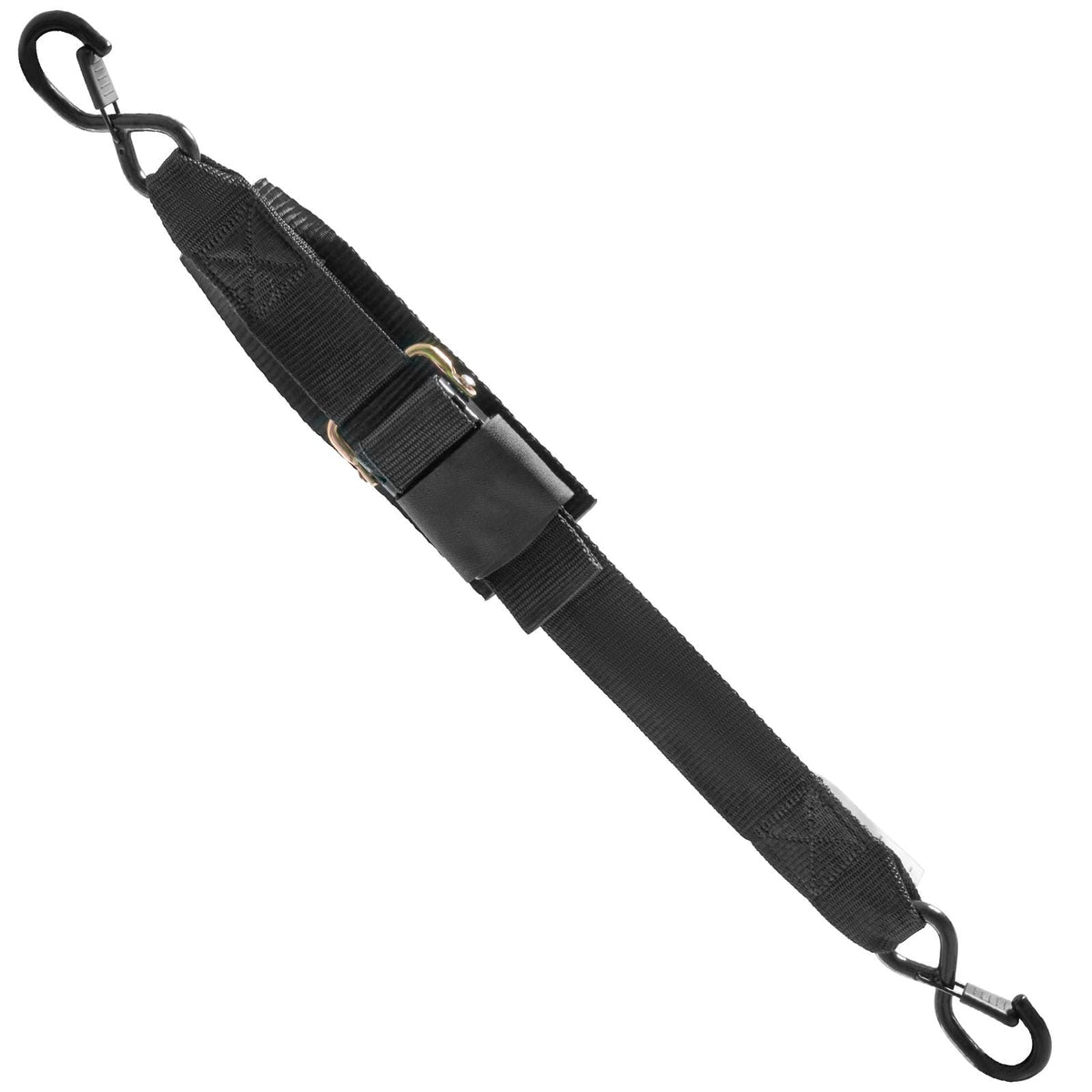 Retractable Ratchet Straps, 2 in x 2 ft Ratchet Tie Down Straps with Security Lock S Hooks, 2 Pack Heavy Duty Ratchet Tie Down Straps with 1500 lbs Break Strength, for Trailers, Vehicles, Boat