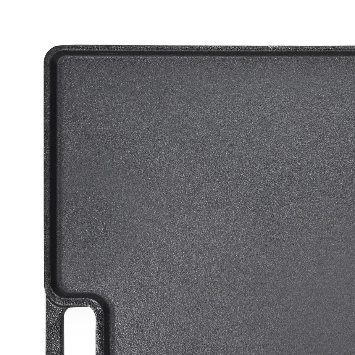 Reversible Grill/Griddle, 9.7"x16.7" Pre-Seasoned Cast Iron Griddle, Rectangular Double Burner Griddle Pan, Non-Stick Family Pan Cookware with Handles, Flat Top Plate for BBQ, Gas Grill, Black