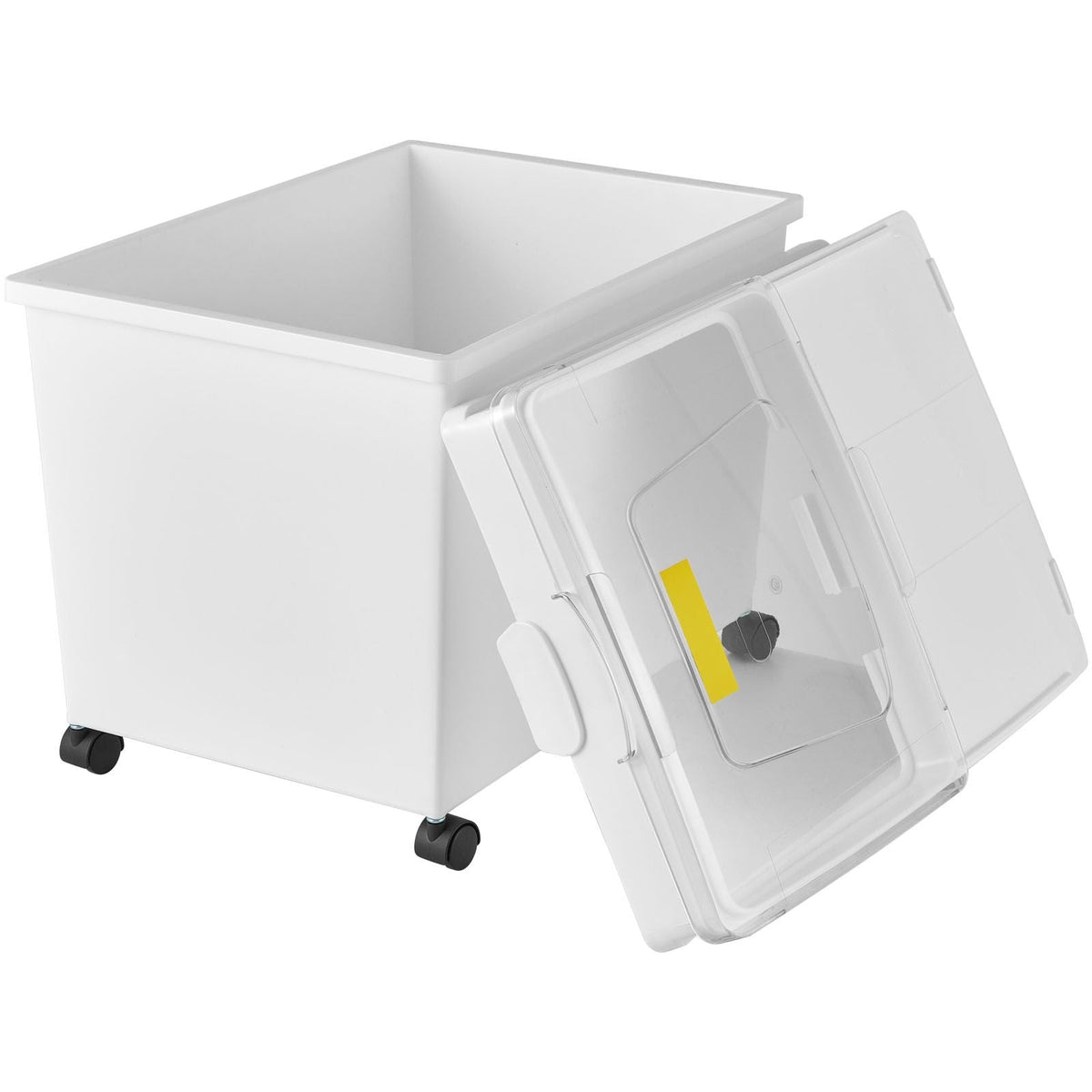 Rice Storage Container, 10.5Gallon/40L x3 Capacity Large Dog Food Dispenser Bin, Kitchen Ingredient Grain Cereal Flour Bin, Pet food Containers with Wheels, 3 Scoops, and Airtight Lid, 3 Pack