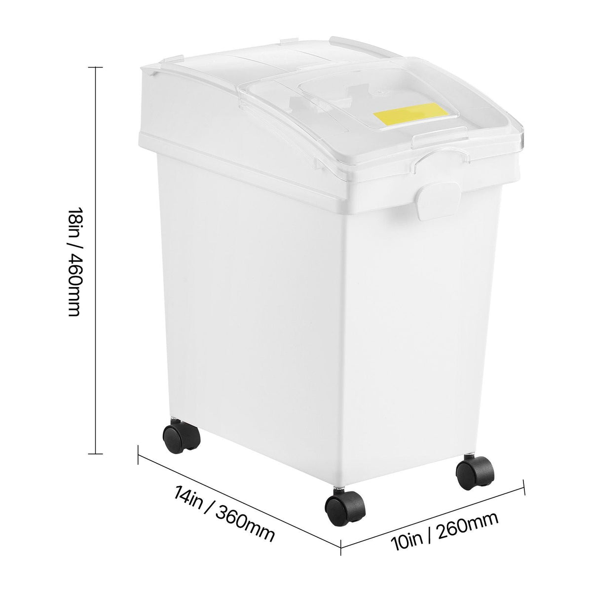 Rice Storage Container, 6.6Gallon/25L x3 Capacity Large Dog Food Dispenser Bin, Kitchen Ingredient Grain Cereal Flour Bin, Pet food Containers with Wheels, 3 Scoops, and Airtight Lid, 3 Pack