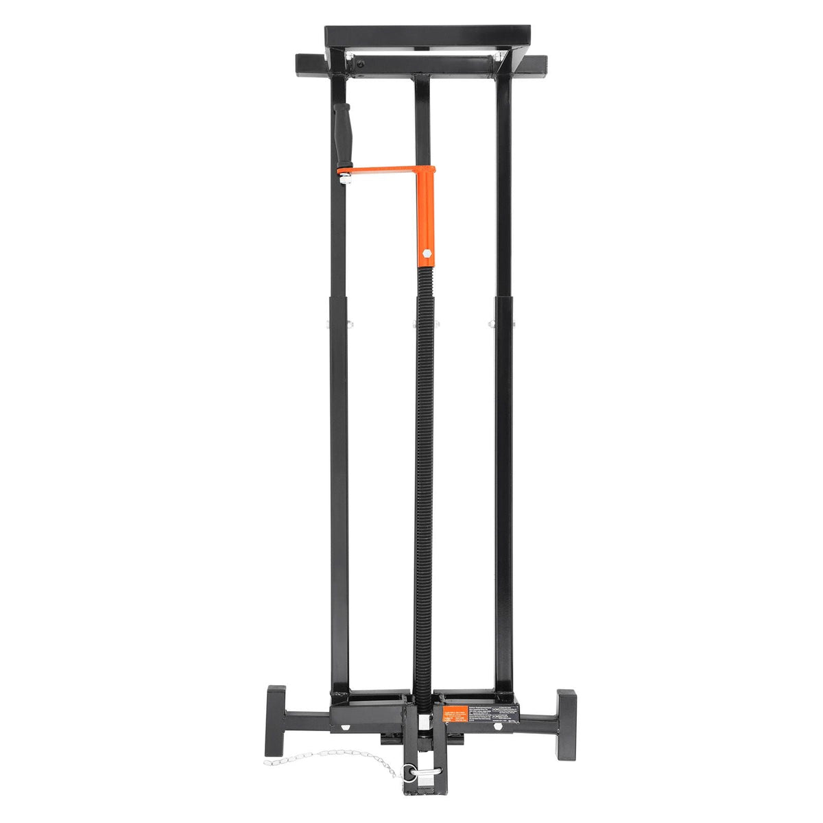 Ride on Lawn Mower Lift Jack, 880 Lbs Weight Capacity, Telescopic Maintenance Jack with Crank Handle & Power Tool Handle, Foldable Lawn Tractor Lifter for Lawn Mowers and Garden Tractors, Black