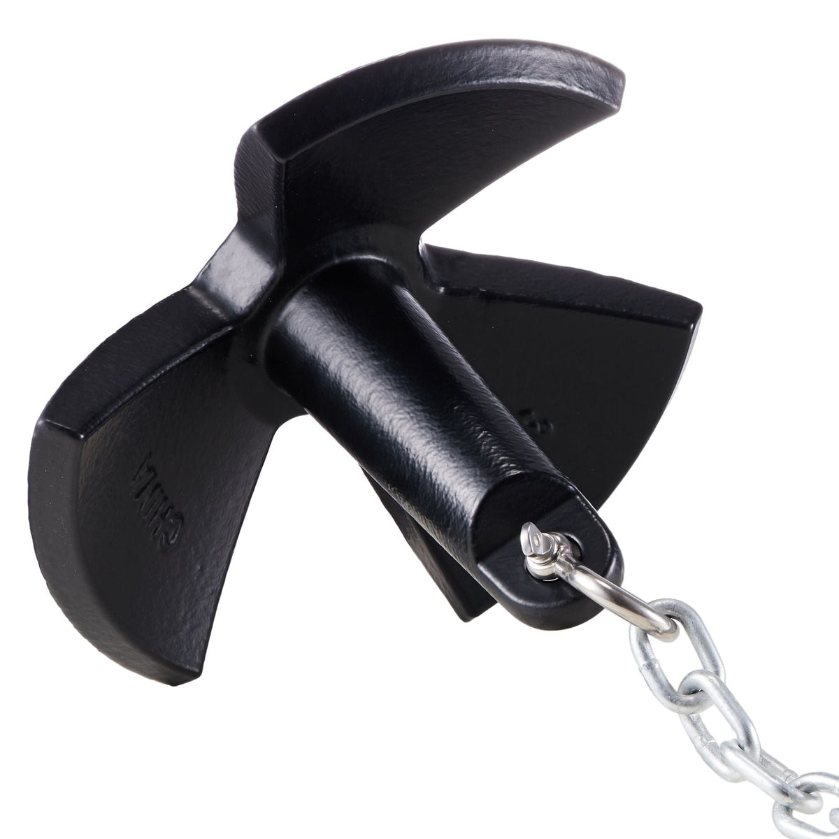 River Anchor, 30 LBS Boat Anchor Cast Iron Black Vinyl-Coated, Marine Grade Mushroom Anchor for Boats Up To 30 ft, Impressive Holding Power in River and Mud Bottom Lakes