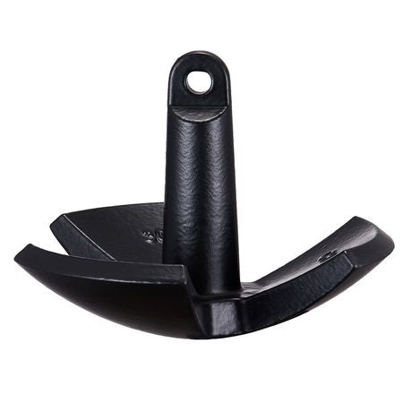 River Anchor, 30 LBS Boat Anchor Cast Iron Black Vinyl-Coated, Marine Grade Mushroom Anchor for Boats Up To 30 ft, Impressive Holding Power in River and Mud Bottom Lakes