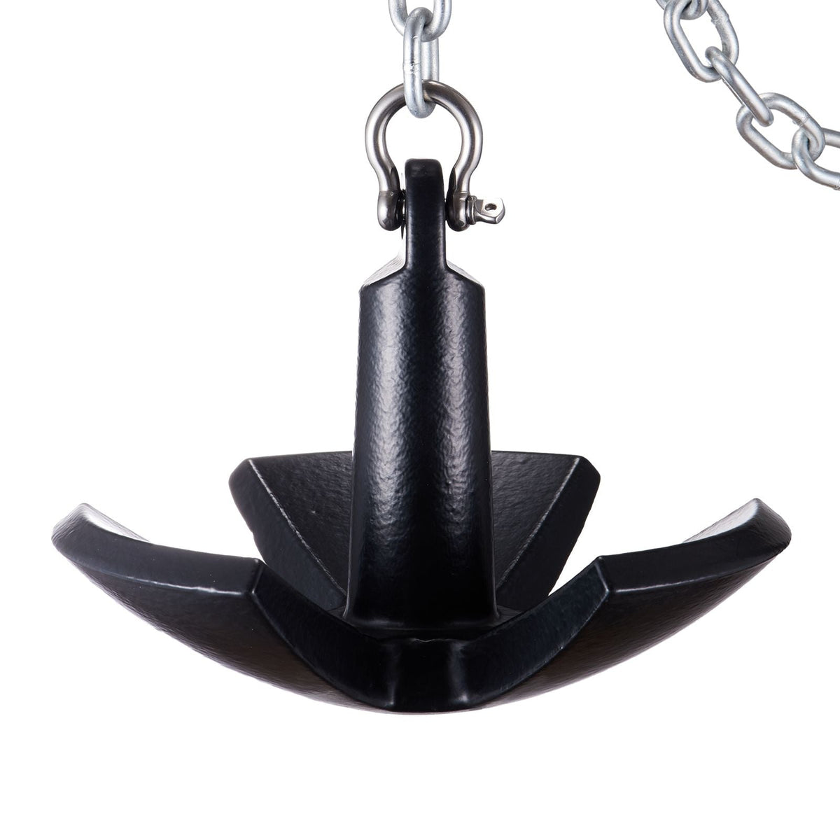 River Anchor, 30 LBS Boat Anchor Cast Iron Black Vinyl-Coated, Marine Grade Mushroom Anchor for Boats Up To 30 ft, Impressive Holding Power in River and Mud Bottom Lakes