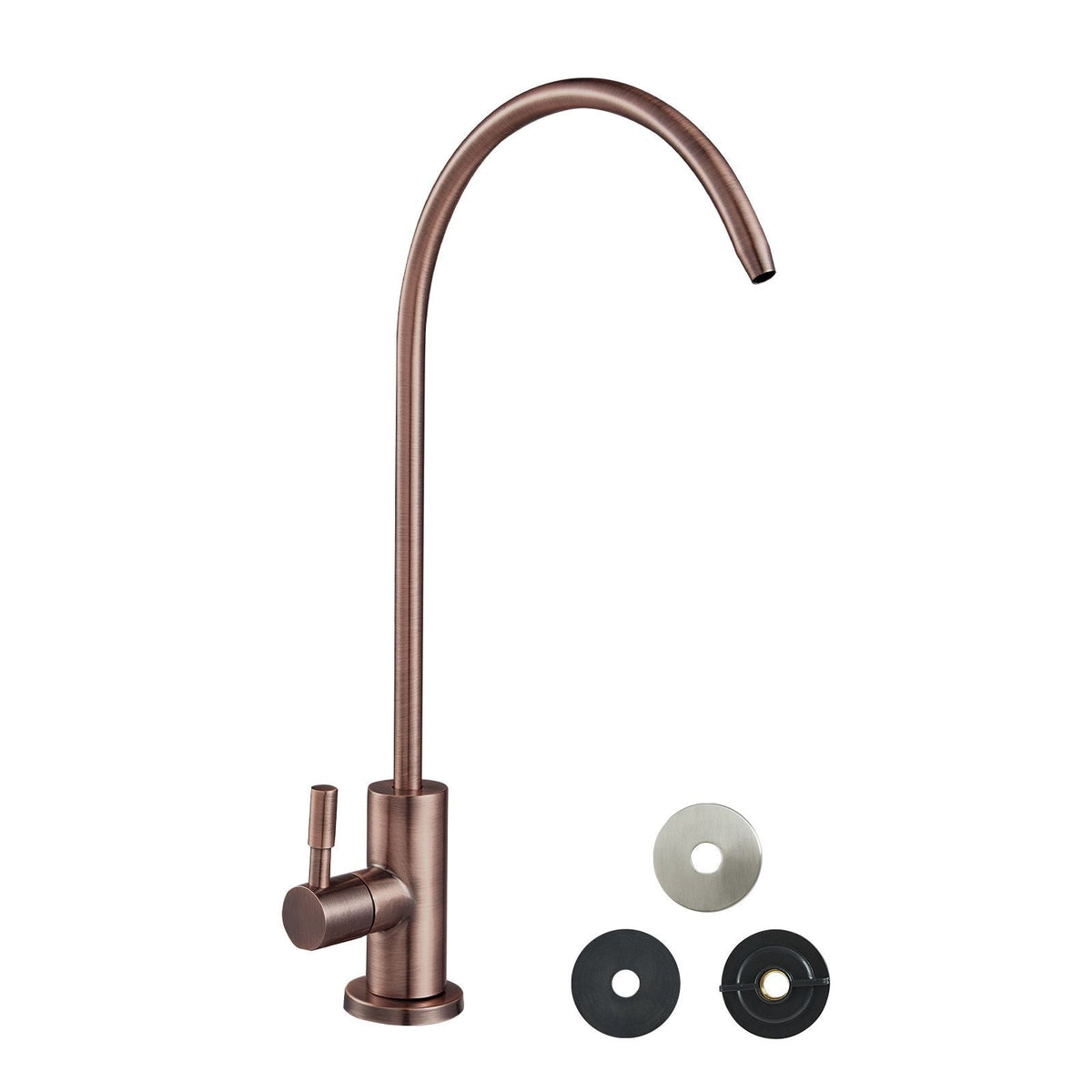 Ro Water Faucet, Lead-Free Stainless Steel Faucet, Drinking Water Faucets with Solid Brass Valve, Anti-Rust & Durability Drinking Water Faucets For Kitchen, Bar Counter, Cafe, Antique Bronze