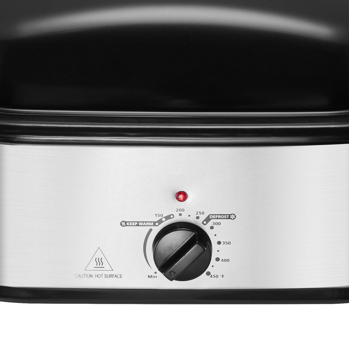 Roaster Oven, 20QT Electric Roasting Pan, 150-450 F Adjustable Temperature Fast-Cooking Turkey Roaster, Turkey Oven with Self-Basting Lid, Defrost & Warm Function for Home, Fits 24lb Turkey