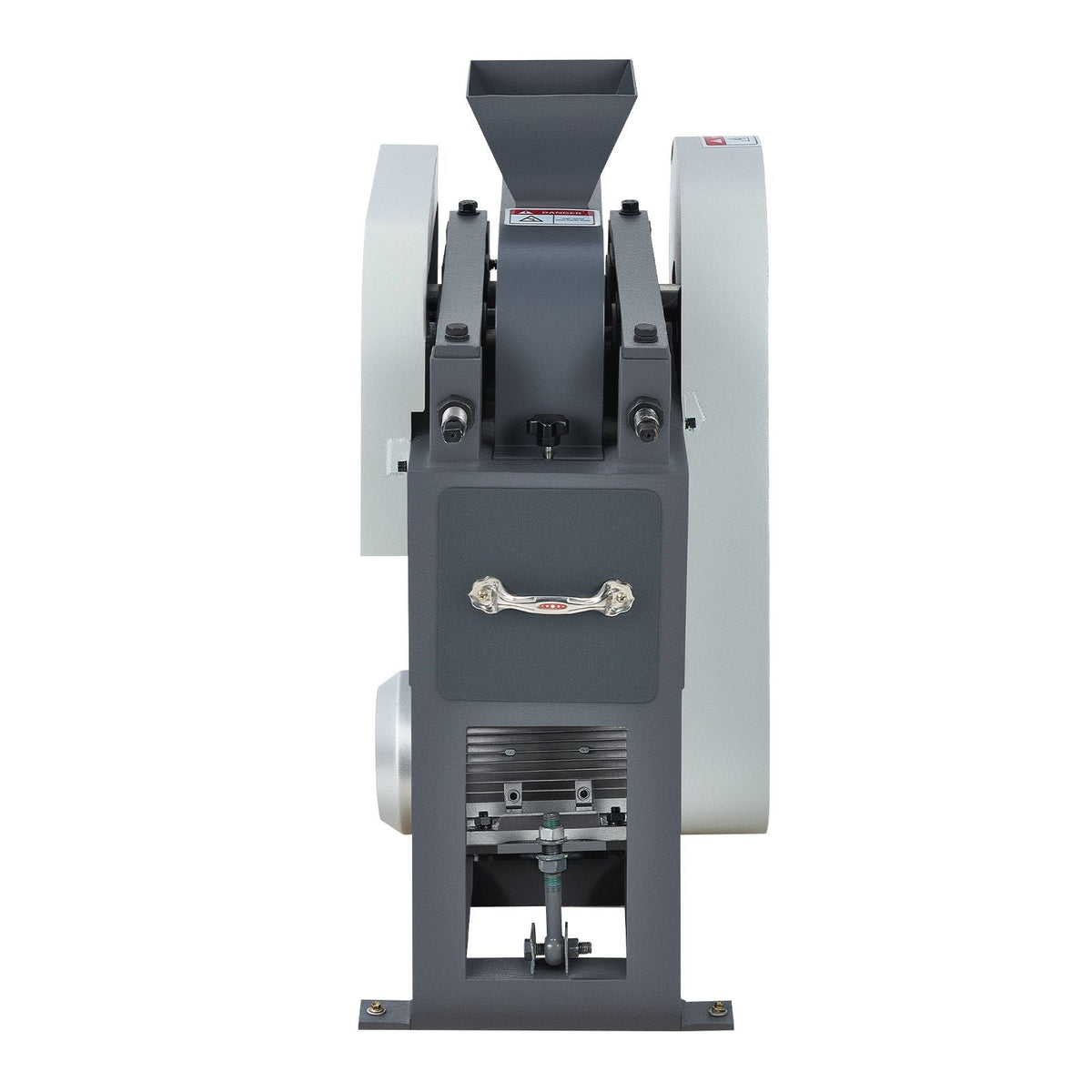 Rock Crusher, 220V Double Roller Crushers, Industrial Shredder with 2.56x0.59 inch Dual Feed Inlets, 1740RPM Speed Stone Grinder Rock Crusher, 1.5KW Electric Shatter Pulverizer, 860kg/h Crushing