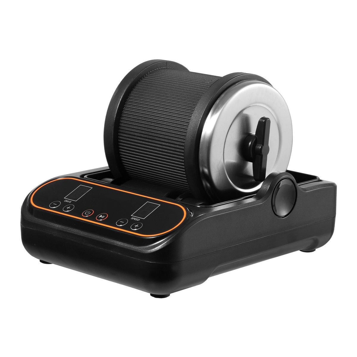 Rock Tumbler, 2 lb Rock Polishing Machine, Rocks Tumbling Kit with 4-Speed Adjustment, 1–9 Day Timer, PC Sound Reduction Cover & TPU Drum, Direct Drive Motor Rocks Polishing, Quiet Operation