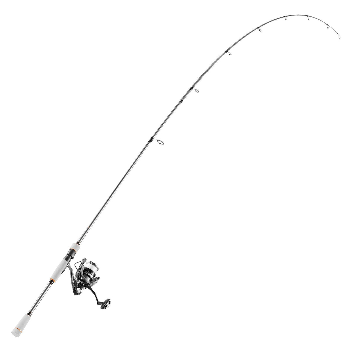 Rod and Fishing Reel Combo, IM7 Carbon Fiber Spinning Rod and Reel Combo, Bass Fishing Pole with 7 ft Two-Piece Rods, 7+1 Ball Bearings, EVA Handle, Stainless Steel Guides with Ceramic Rings