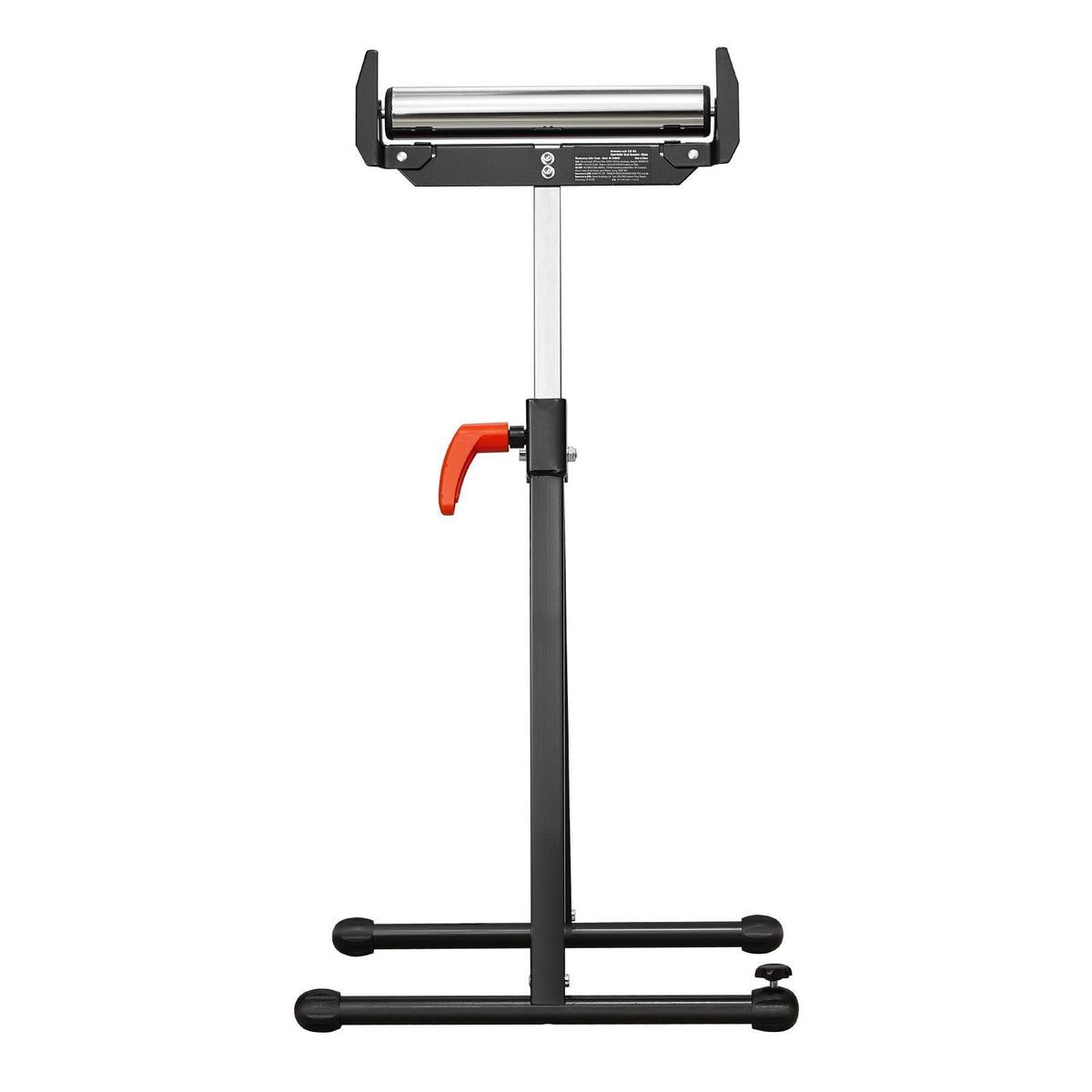 Roller Stand, 250 lb Load Capacity, 27 in-43 in Adjustable Height, Folding Heavy Duty with Edge Guides & 11.5 in Polished Steel Roller Head, for Table Saw Outfeed Woodworking Extension Support