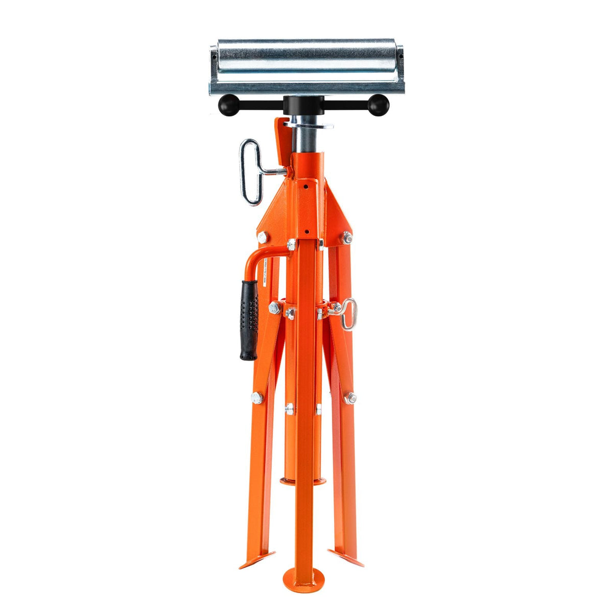 Roller Stand, Heavy Duty 2500 LBS Load Capacity, 27.6"-52" Height Adjustable, 45# Steel Folding Roller Support Stand for Pipes, Wooden Boards