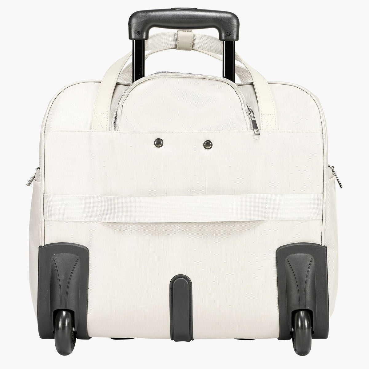 Rolling Laptop Bag, Fits Up to 15.6 Inch Laptop, Wheeled Briefcase, Roller Computer Tote Bag with 2 Fixed Wheels & Telescoping Handle, Laptop Case for Work Travel Business Office, Women Men