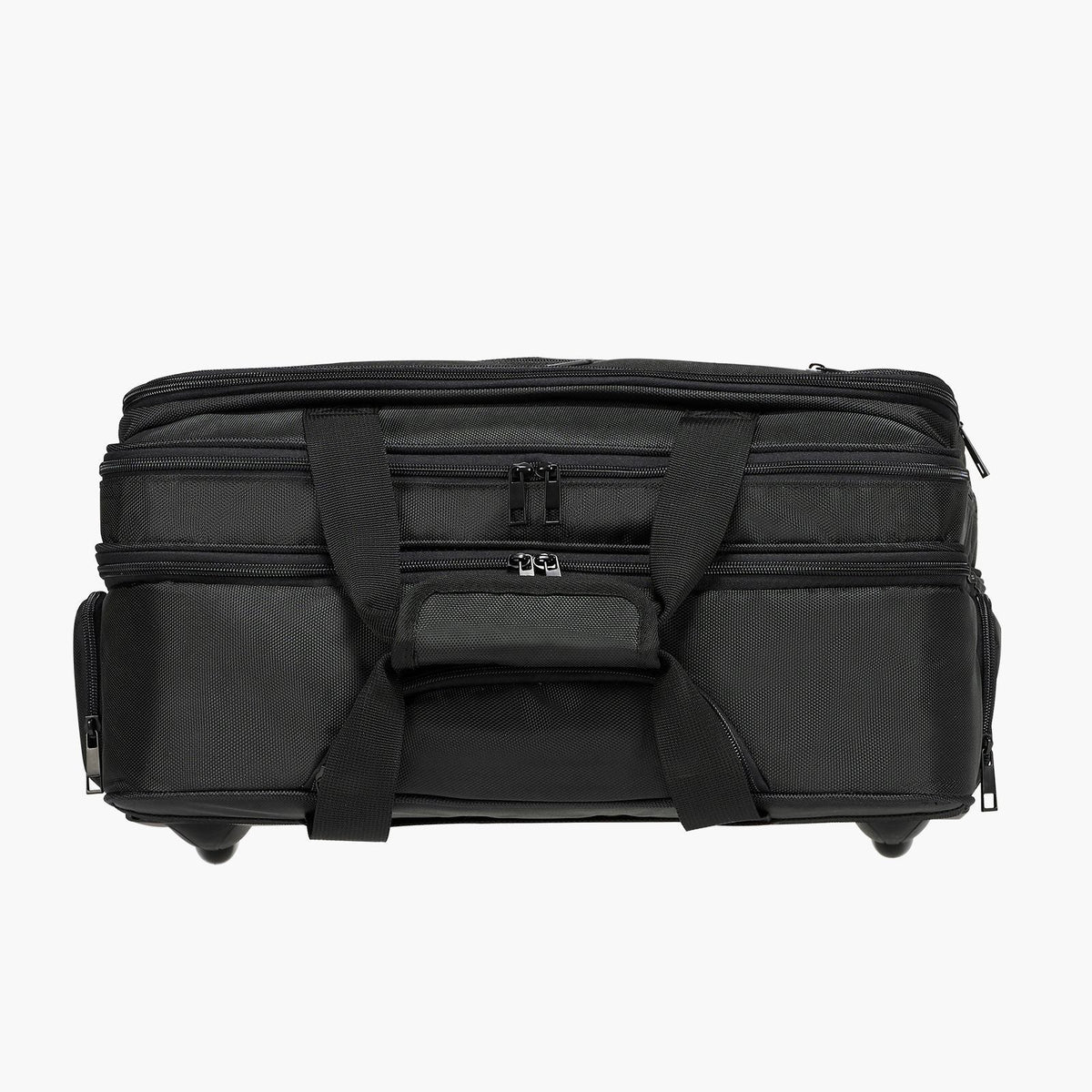 Rolling Laptop Bag, Fits Up to 17.3 Inch Laptop, Wheeled Briefcase, Roller Computer Tote Bag with Wheels & Telescoping Handle, Laptop Case for Work Travel Business Office, Women & Men (Black)