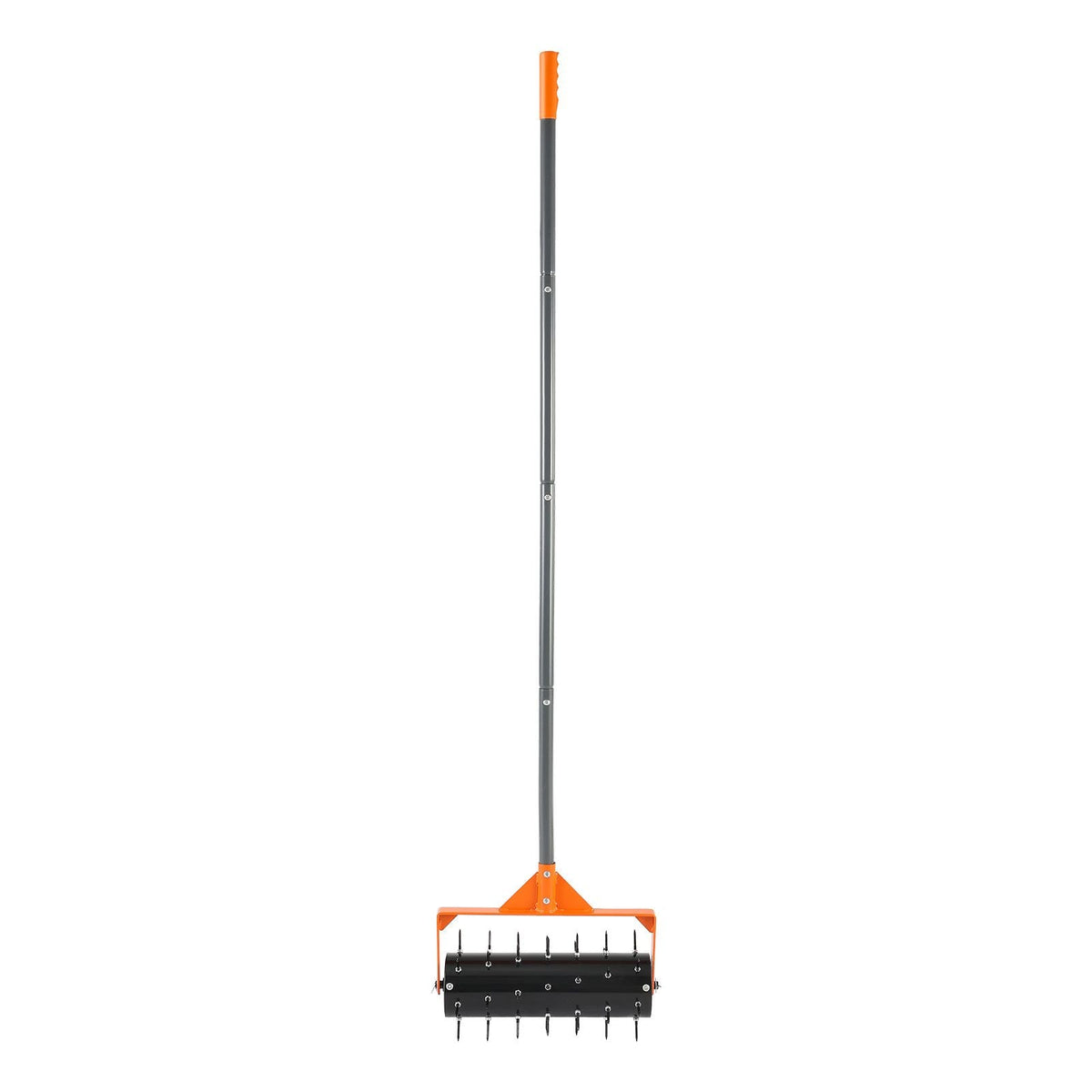 Rolling Lawn Aerator, 15 in Manual Push Aerator Roller with 42 Spikes & 60 in Long Handle, Fillable Drum for Added Weight, Heavy-Duty Lawn Soil Penetrator for Garden Yard Compacted Soils