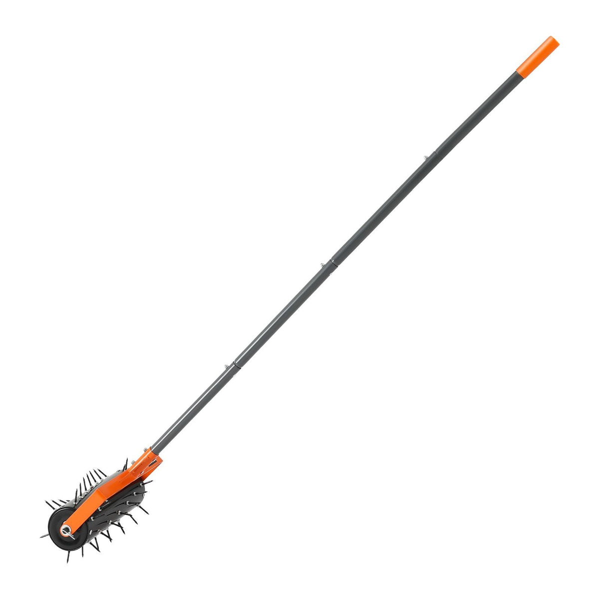 Rolling Lawn Aerator, 15 in Manual Push Aerator Roller with 42 Spikes & 60 in Long Handle, Fillable Drum for Added Weight, Heavy-Duty Lawn Soil Penetrator for Garden Yard Compacted Soils