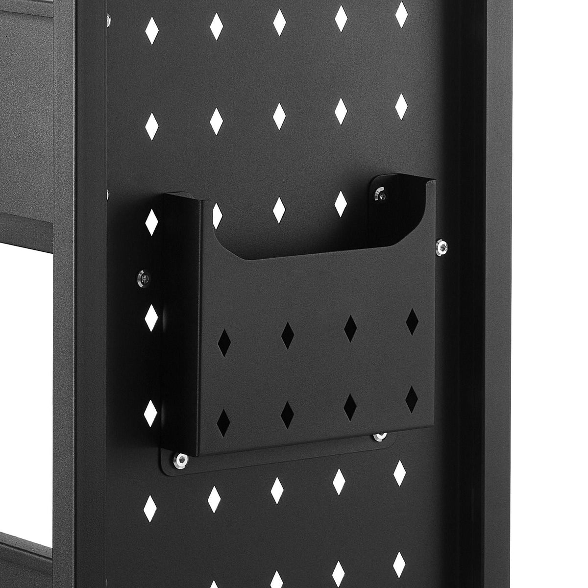 Rolling Library Book Cart, 330 lbs Capacity, 30.3 x 15 x 48.0-Inch Library Cart, Single Sided L-Shaped Shelves with 3-Inch Lockable Wheels, Book Truck for Home Shelves Office and School, Black