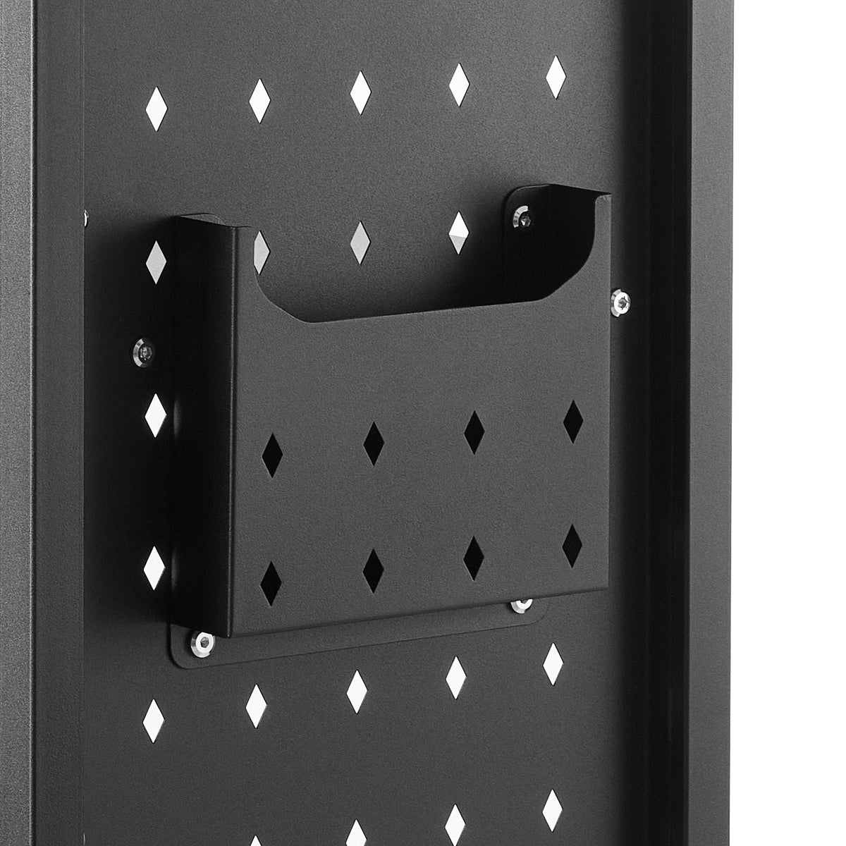 Rolling Library Book Cart, 330 lbs Capacity, 38.2 x 20.3 x 48.2-Inch Library Cart, Double Sided W-Shaped Shelves with 3-Inch Lockable Wheels, Book Truck for Home Shelves Office and School, Black