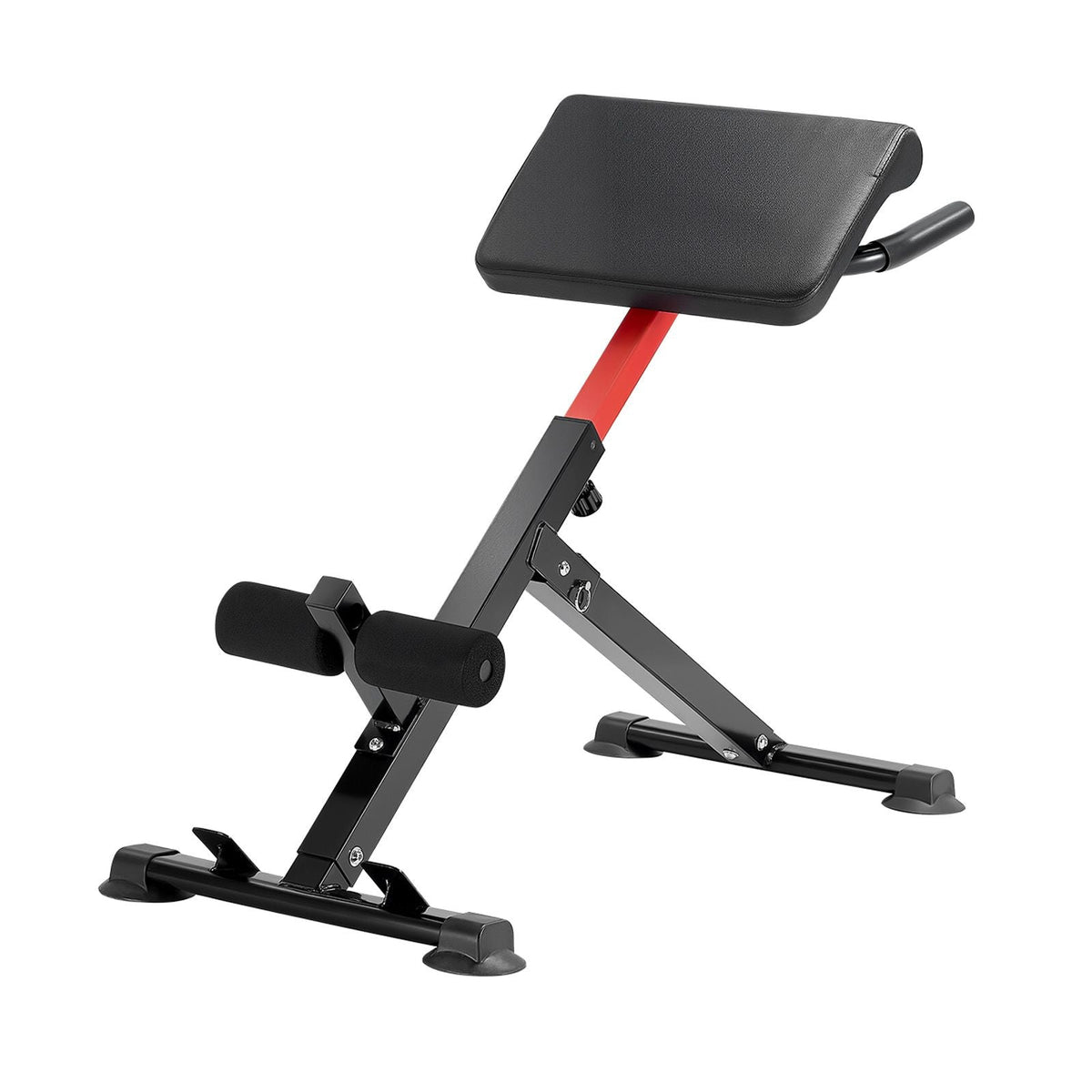 Roman Chair Hyperextension Bench, 250 lbs Adjustable & Foldable Extension Machine, Multi-Function Exercise Equipment for Glute, Hamstring, Back, and Ab Workout, Fitness Weight Bench for Home Gym