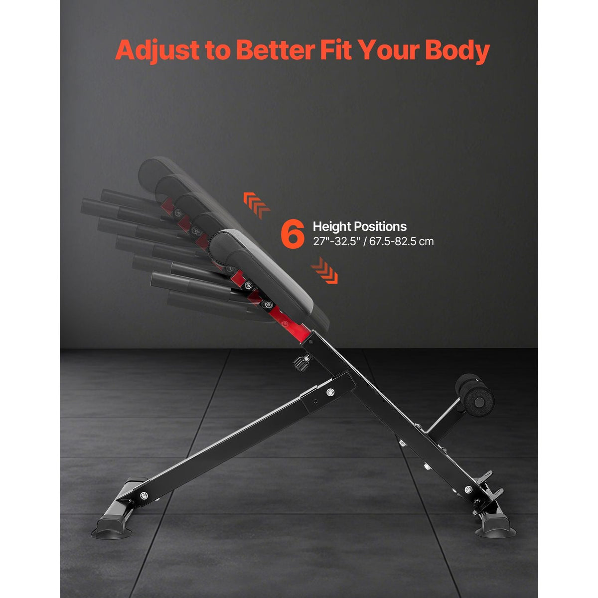 Roman Chair Hyperextension Bench, 250 lbs Adjustable & Foldable Extension Machine, Multi-Function Exercise Equipment for Glute, Hamstring, Back, and Ab Workout, Fitness Weight Bench for Home Gym
