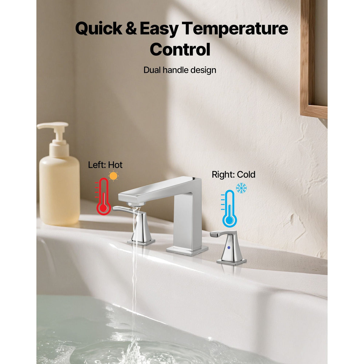 Roman Tub Faucet, 3 Hole Waterfall Bathtub Faucet, Bath Tubs Faucets Set with 2 Handles, Roman Tub Faucets Deck Mount for Pet Washing, Baby Care, Adult Bathing, Silver, Right-Angle Tub Faucet