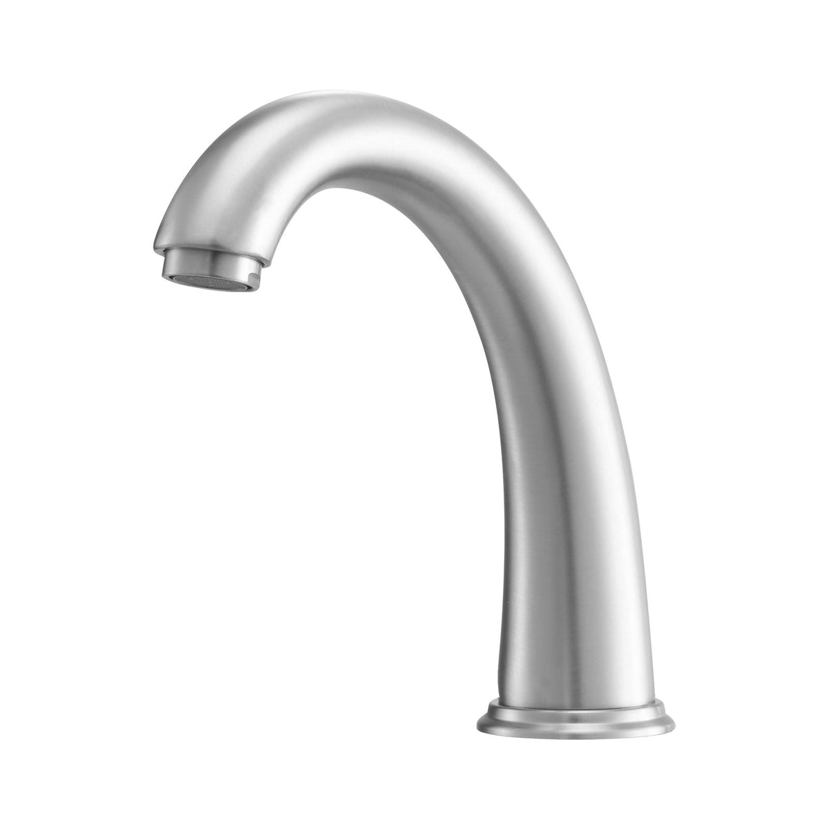 Roman Tub Faucet, 3 Hole Waterfall Bathtub Faucet, Gooseneck Bath Tubs Faucets Set with 2 Handles, Roman Tub Faucets Deck Mount for Adult Bathing, Brushed Stainless Steel, High Arc Spout