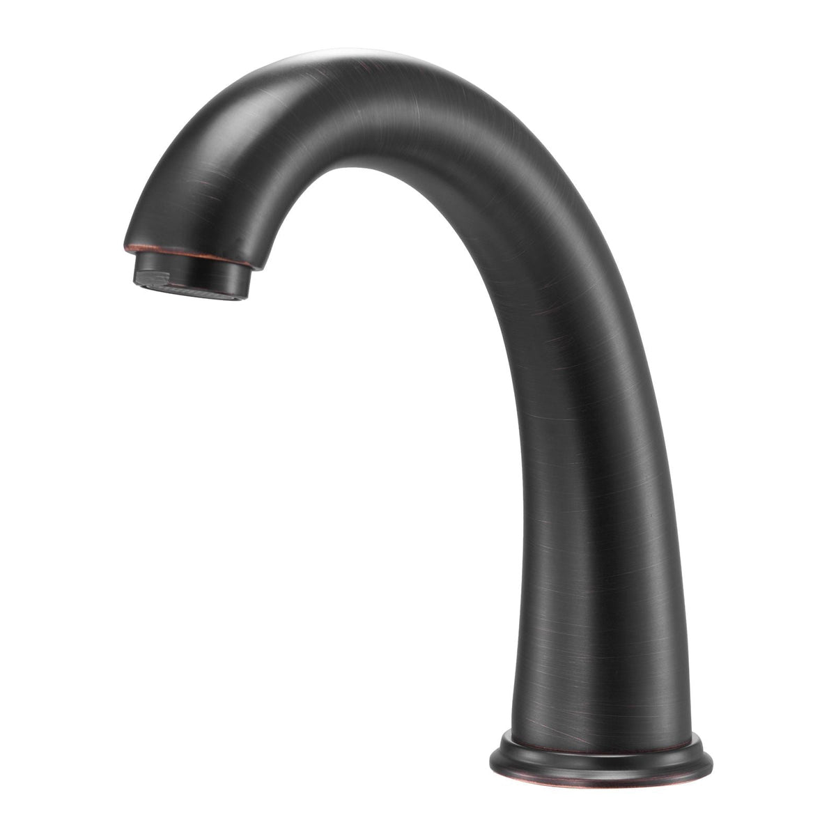 Roman Tub Faucet, 3 Hole Waterfall Bathtub Faucet, Gooseneck Bath Tubs Faucets Set with 2 Handles, Roman Tub Faucets Deck Mount for Pet Washing, Adult Bathing, Bronze, Temperature Control