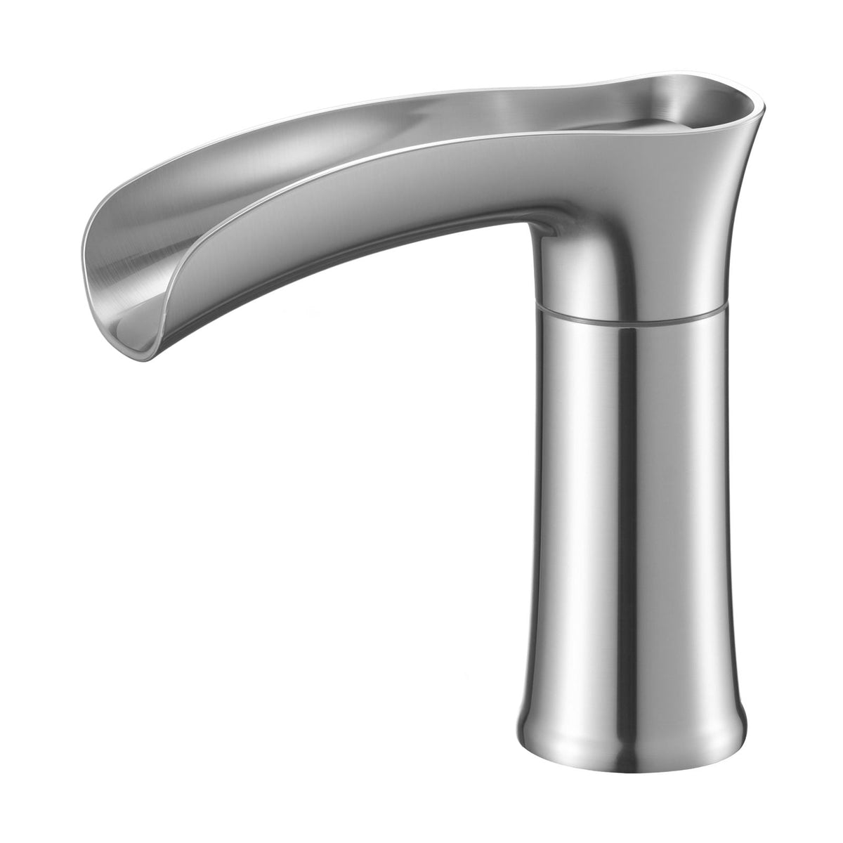 Roman Tub Faucet, 3 Hole Waterfall Bathtub Faucet, Zinc Alloy Bath Tubs Faucets Set with 2 Handles, Deck Mount Bath Tub Faucets Set for Pet Washing, Adult Bathing, Silver, Hot & Cold Control