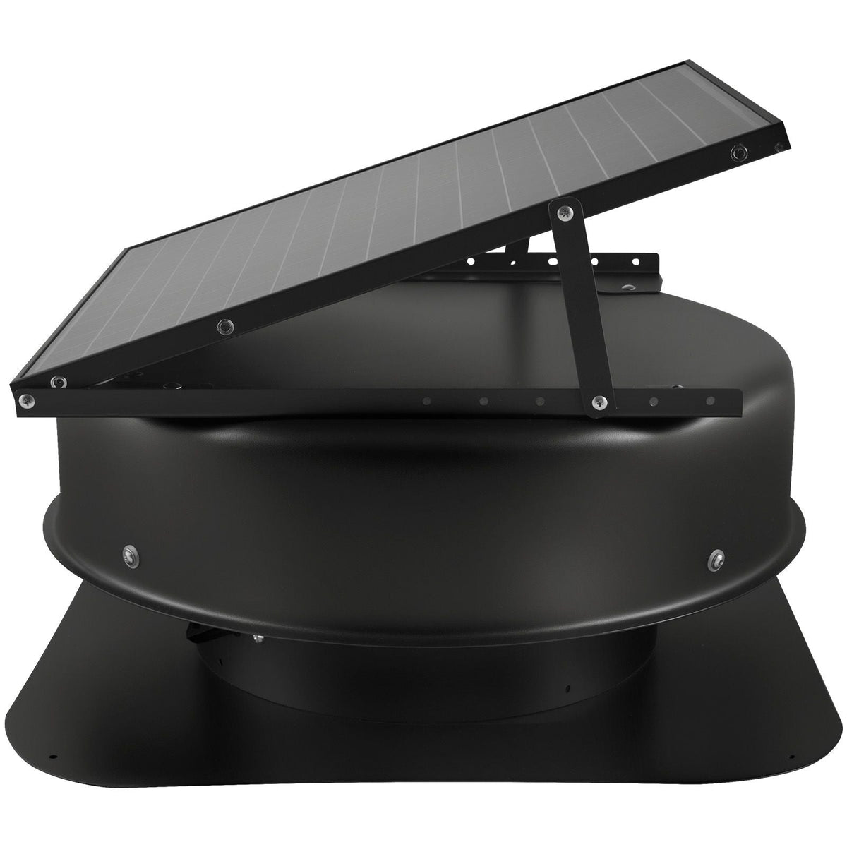 Roof Attic Exhaust Fan, 50W Smart Solar Roof Ventilation Fan with Thermostat, Remote Control, 3000 CFM Airflow Built-in Smoke Sensor with Auto Stop for Cooling and Dehumidification