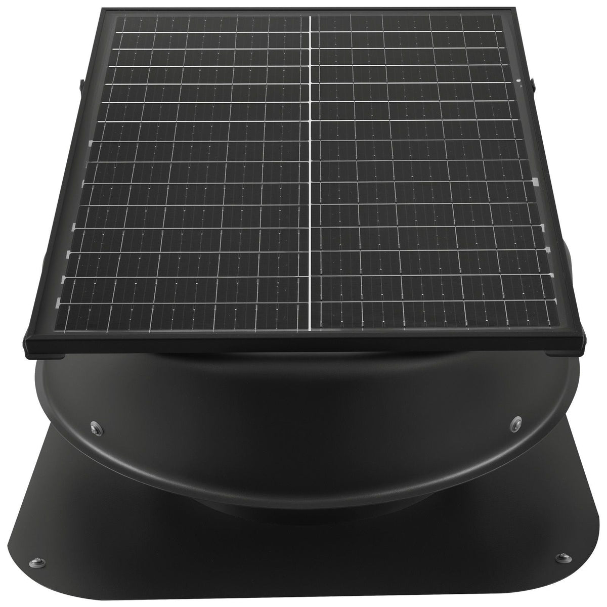 Roof Attic Exhaust Fan, 50W Smart Solar Roof Ventilation Fan with Thermostat, Remote Control, 3000 CFM Airflow Built-in Smoke Sensor with Auto Stop for Cooling and Dehumidification