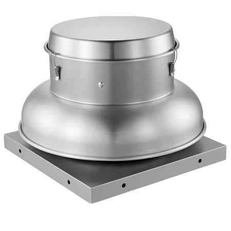 Roof Exhaust Fan, Attic Vent Fan with High-Power Motor, 21 inch Fan Base Heavy-Duty Aluminum Alloy, Speed Control Adjustable Airflow 500/900 CFM, Compact for Garage,Kitchen,Bathroom, Silver