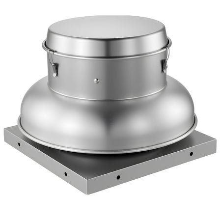 Roof Exhaust Fan, Attic Vent Fan with High-Power Motor, 21 inch Fan Base Heavy-Duty Aluminum Alloy, Speed Control Adjustable Airflow 900/1500 CFM, Compact for Garage,Kitchen,Bathroom, Silver