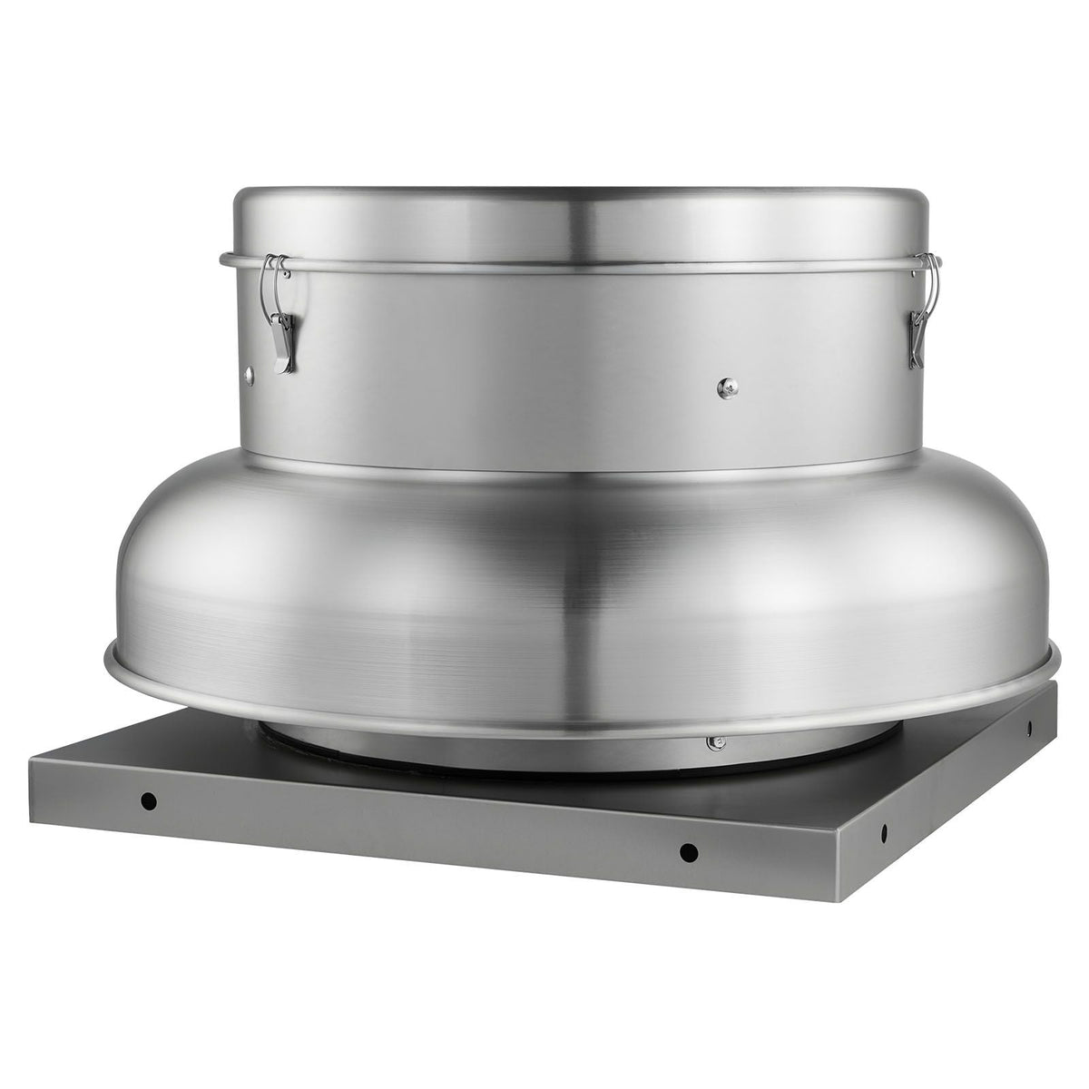 Roof Exhaust Fan, Attic Vent Fan with High-Power Motor, 24.8inch Fan Base Heavy-Duty Aluminum Alloy, Speed Control Adjustable Airflow 4000/5000CFM, Compact for Garage,Kitchen,Bathroom,Silver