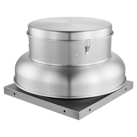 Roof Exhaust Fan, Attic Vent Fan with High-Power Motor, 24.8inch Fan Base Heavy-Duty Aluminum Alloy, Speed Control Adjustable Airflow 4000/5000CFM, Compact for Garage,Kitchen,Bathroom,Silver