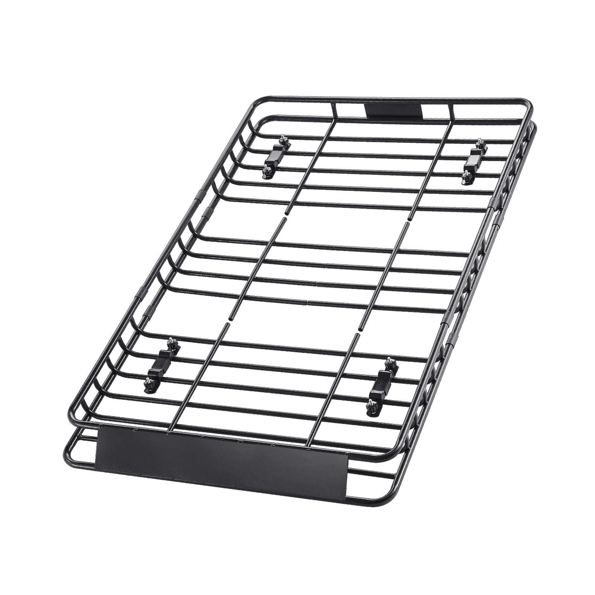 Roof Rack Basket, 64 x 39 x 4.1 in, Universal Rooftop Cargo Carrier with 44.1 x 34.3 x 10.2 in Cargo Bag, Net, Ratchet Straps, 250 lbs Max Load Capacity Car Top Luggage Holder, for SUV Truck Car