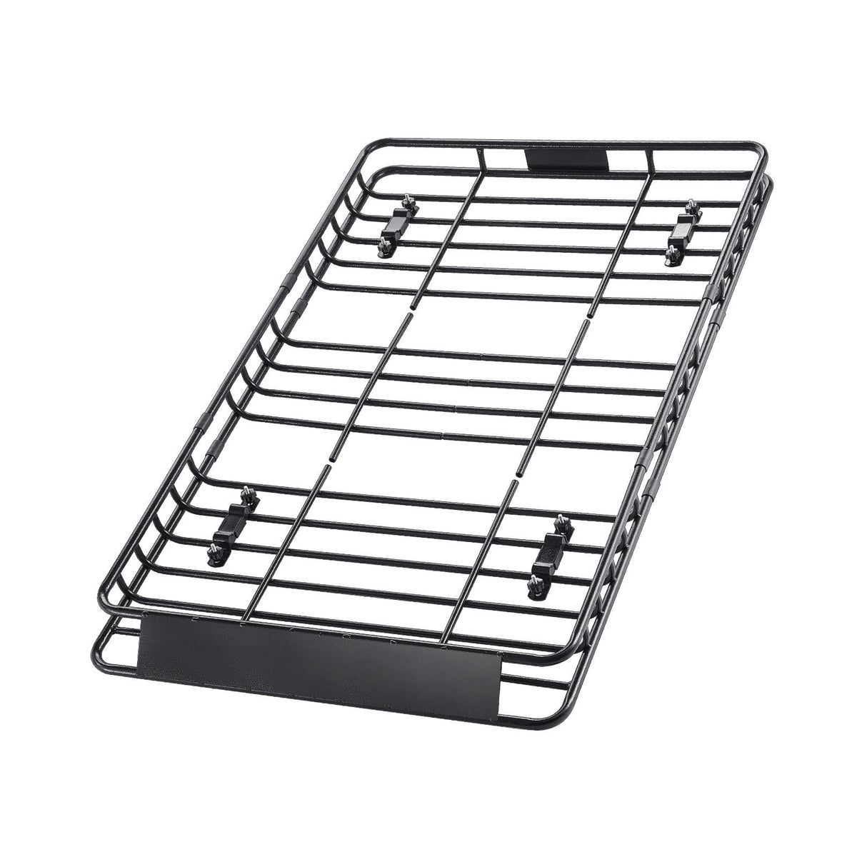 Roof Rack Basket, 64 x 39 x 4.1 in, Universal Rooftop Cargo Carrier with 44.1 x 34.3 x 10.2 in Cargo Bag, Net, Ratchet Straps, 250 lbs Max Load Capacity Car Top Luggage Holder, for SUV Truck Car