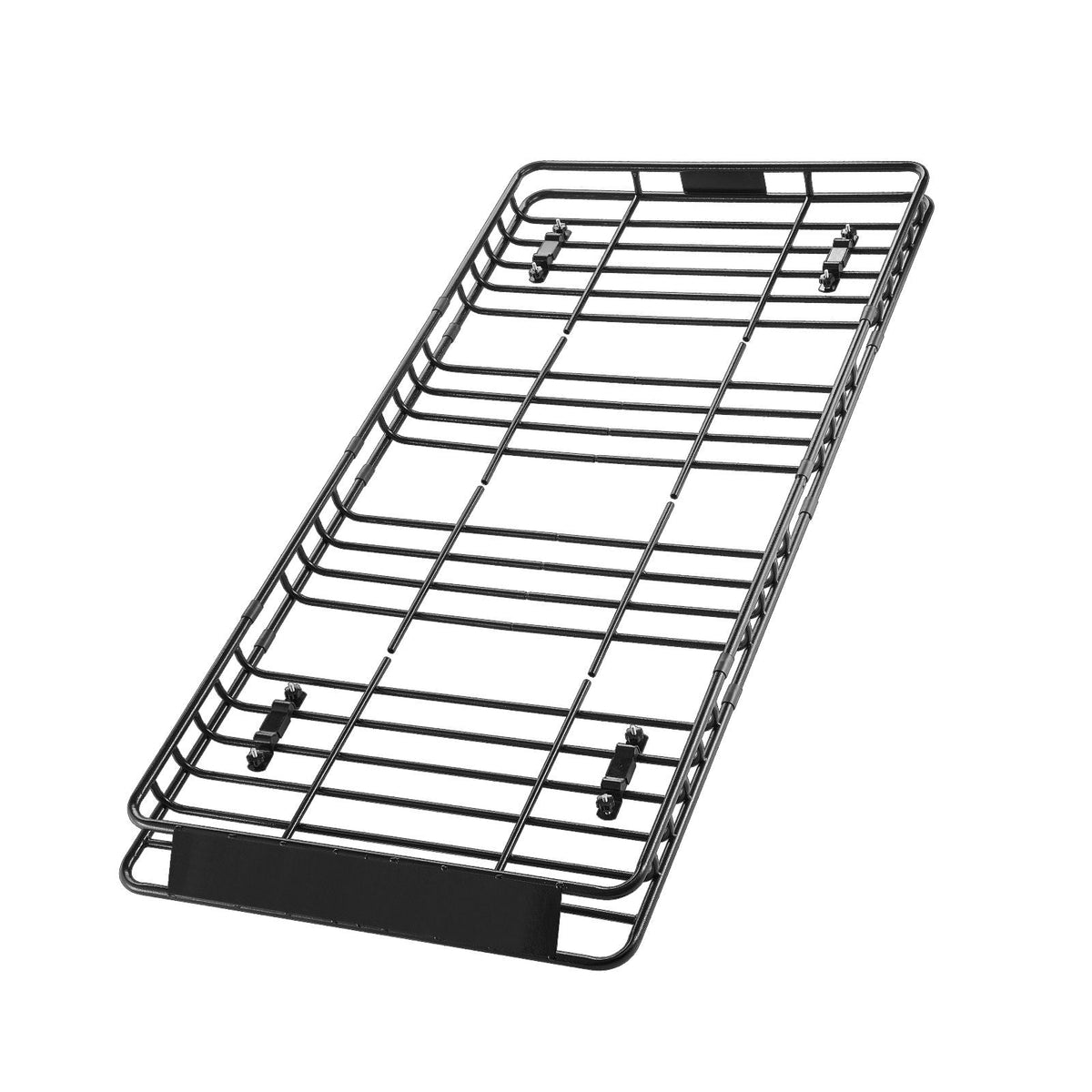 Roof Rack Basket, 84 x 39 x 4.1 in, Universal Rooftop Cargo Carrier with 7.9 x 3.9 x 10.2 in Cargo Bag, Net, Ratchet Straps, 250 lbs Max Load Capacity Car Top Luggage Holder, for SUV Truck Car