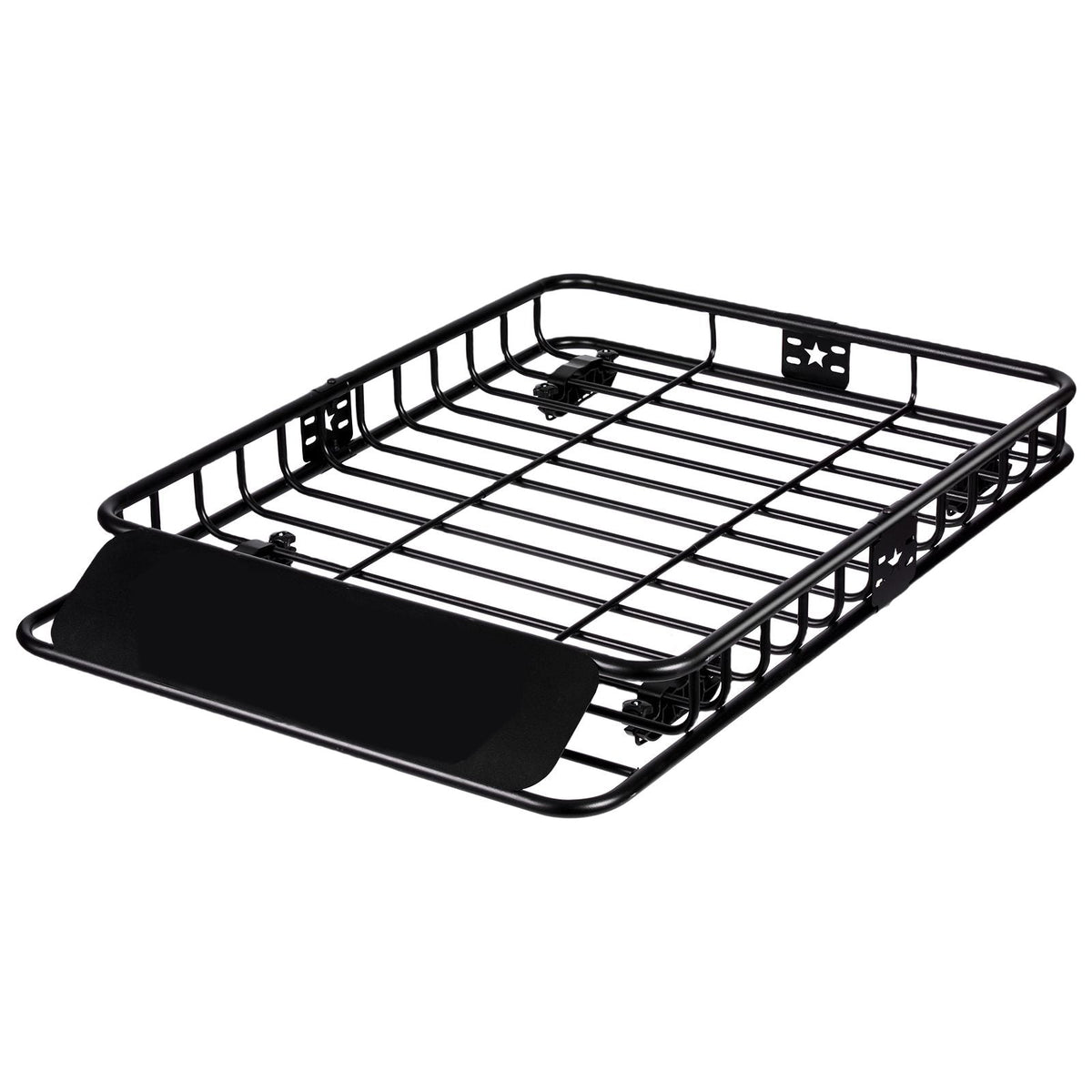 Roof Rack Cargo Basket, 46" x 36" x 4.5" Rooftop Cargo Carrier, Heavy-duty 200 LBS Capacity Universal Roof Rack Basket, Luggage Holder for SUV, Truck, Vehicle