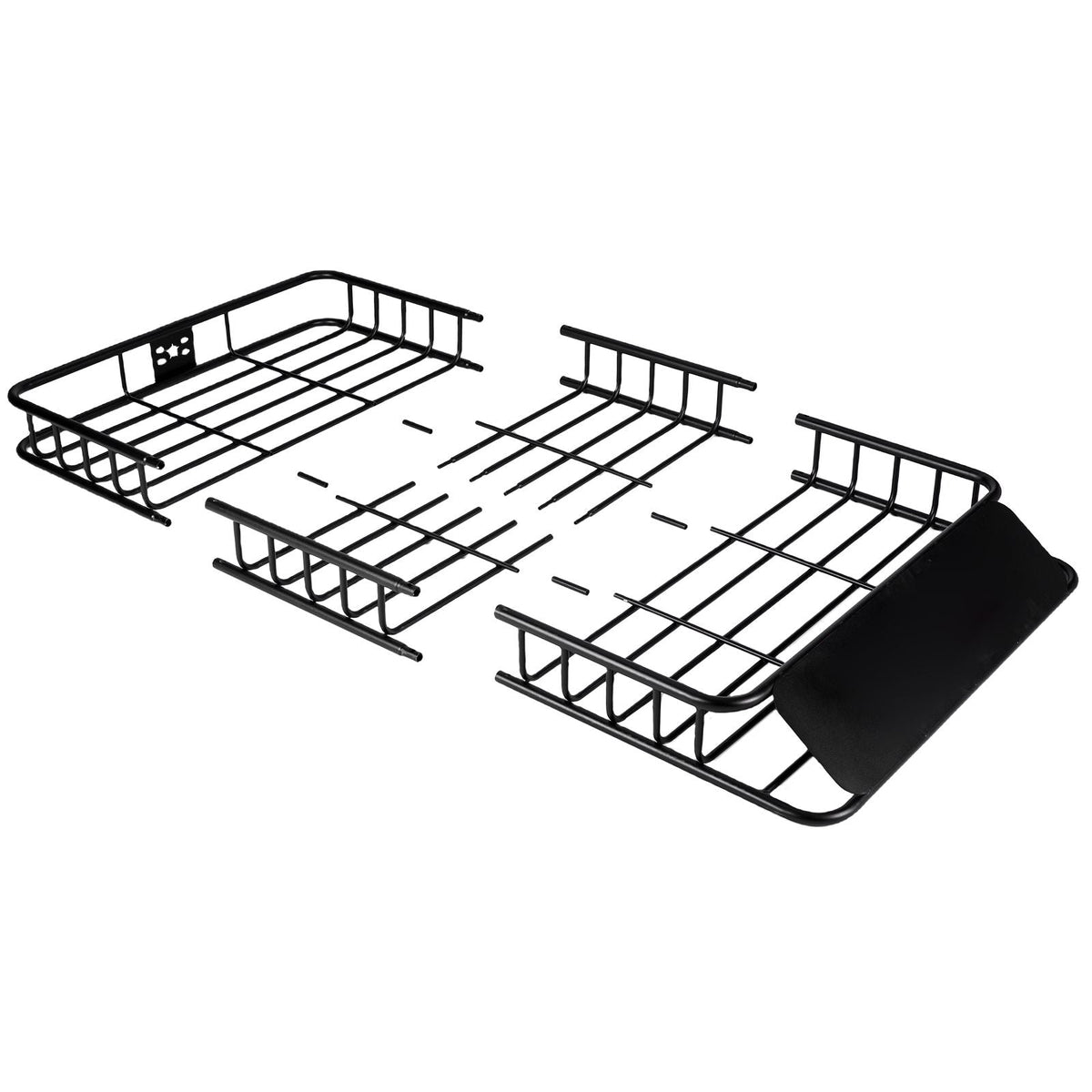 Roof Rack Cargo Basket, 64" x 39" x 6" Rooftop Cargo Carrier with Extension, Heavy-duty Steel 200 LBS Capacity Universal Roof Rack Basket, Luggage Holder for SUV, Truck