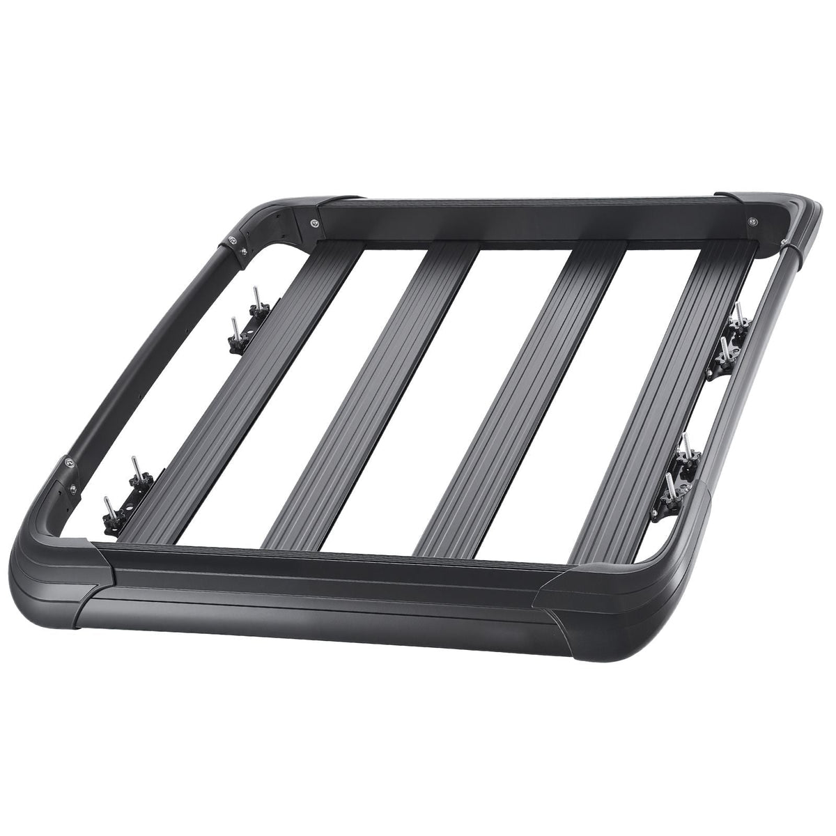 Roof Rack Cargo Carrier, 48 x 40 x 5.6 in, Universal Rooftop Cargo Basket, Car Top Luggage Holder with 150 lbs Max Load Capacity, 4.1 in Fence, Anti-Rust Alloy Steel, Wind Fairing, for SUV Car