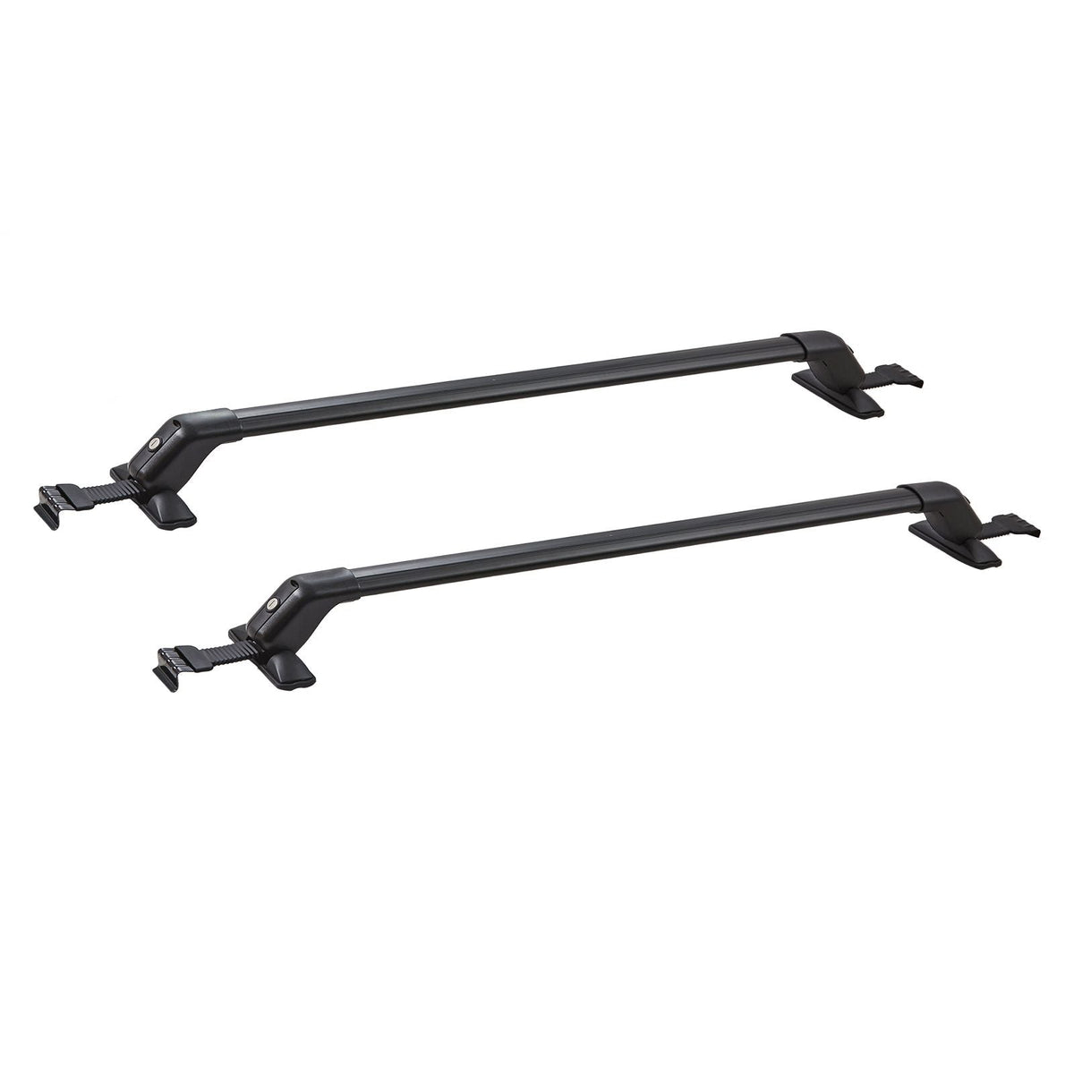 Roof Rack Cross Bars, Aluminum Roof Rack Crossbars, Fit Roof without Side Rail, 155 lbs Load Capacity, Adjustable Bare Roof Crossbars with Locks, for SUVs, Sedans, and Vans