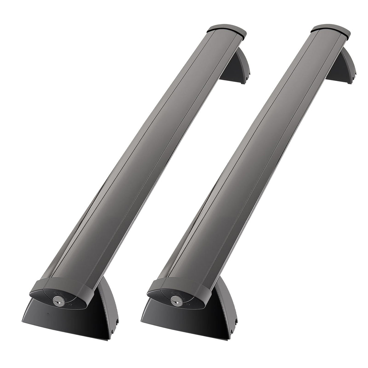 Roof Rack Cross Bars, Fits Jeep Grand Cherokee 2011-2021 (With Grooved Side Rails), 200 LBS Capacity, Lockable Heavy Duty Aluminum Crossbar Racks Roof Rail Rooftop Luggage Canoe