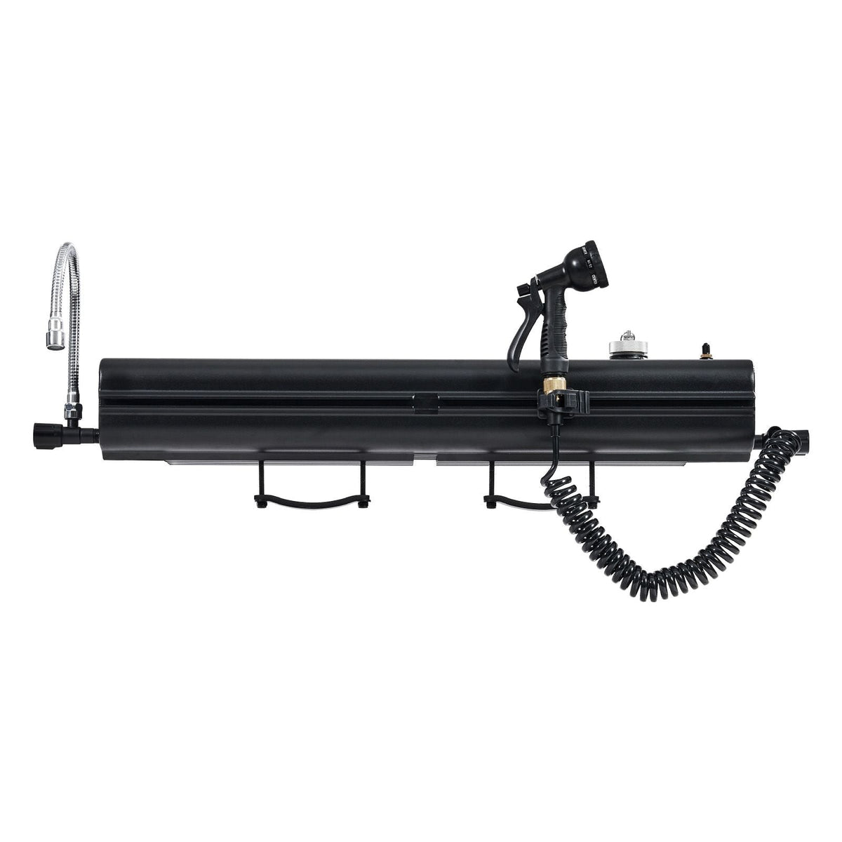 Roof Rack Water Tank, 4 Gal, Multi-Dispensing Outdoor Tank with 2 Splash-Guard Panels & T-slot, High-Capacity Aluminum Tank with Pressurization Port, Fit for Trunks, Roll Bars, Crossbars